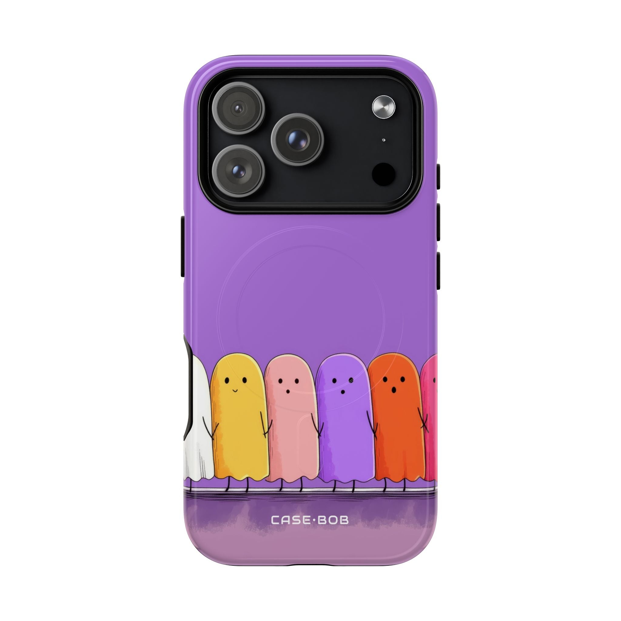 Colorful Ghosts iPhone 17 Pro Case - Tough+ - CASE•BOB