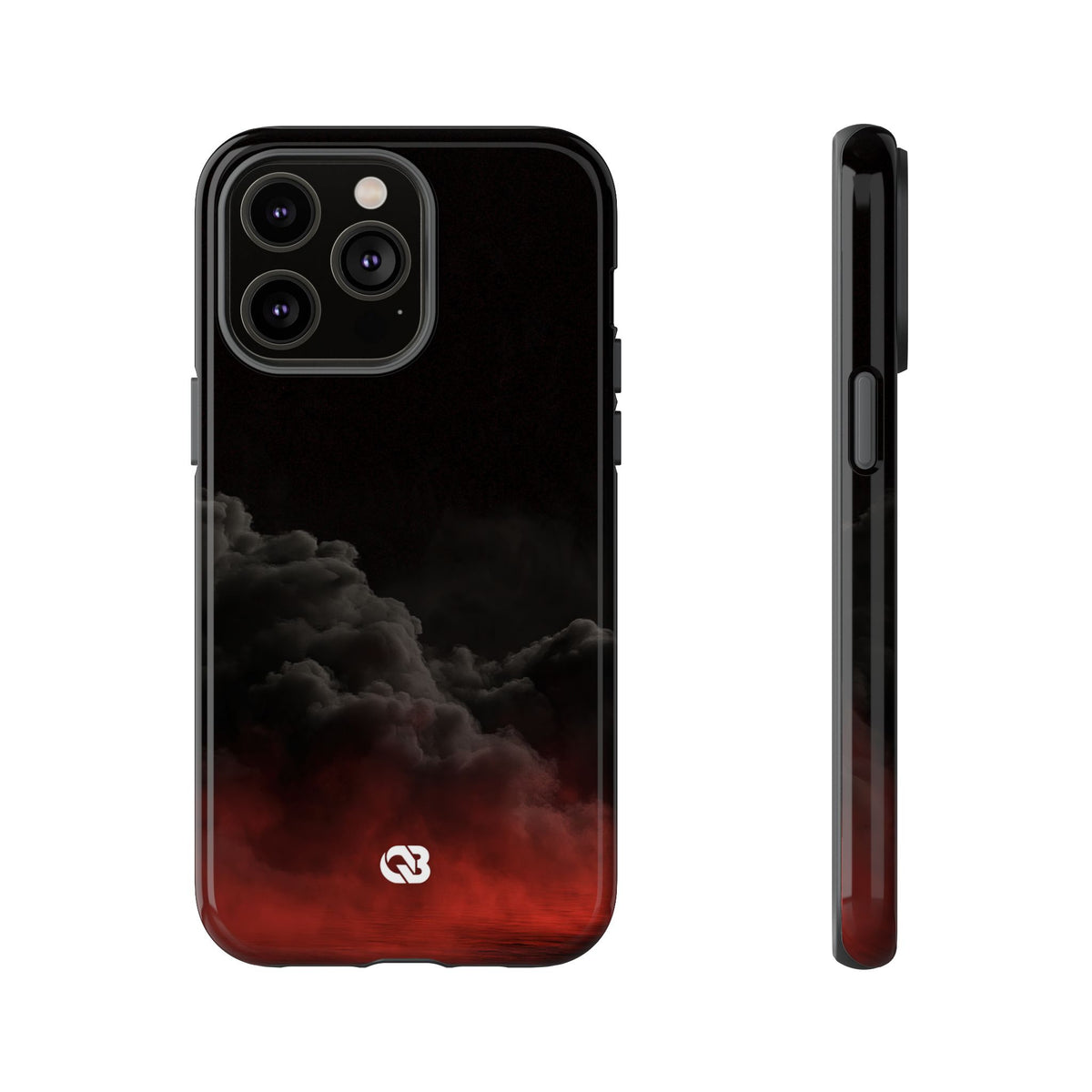 Crimson Fog Void · Tough Phone Case for iPhone · Black