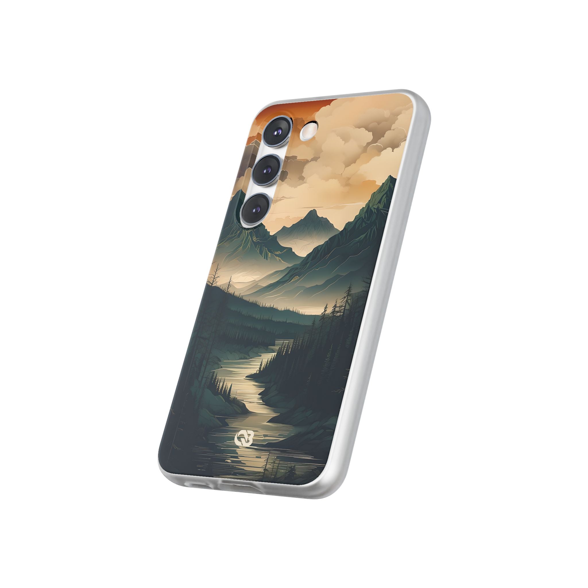 Summit River Dusk · Soft Phone Case for Samsung