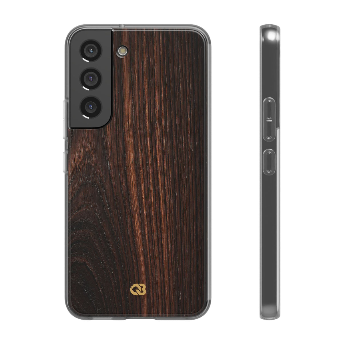 Brown Lite Phone Case for Samsung - Burnished Mahogany Grain