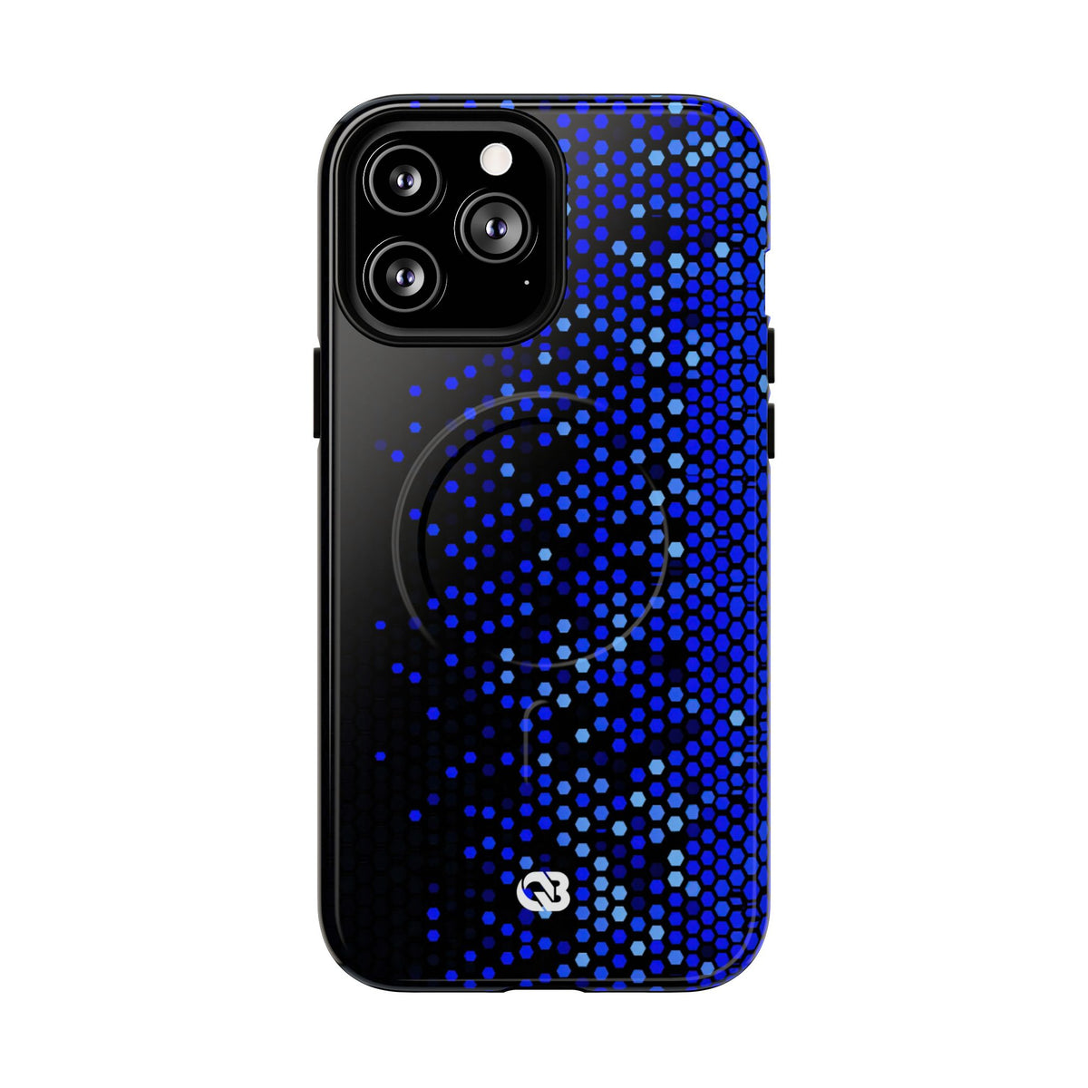 Cobalt Hex Dispersion · Tough 2.0 Magnetic Phone Case for iPhone · Blue