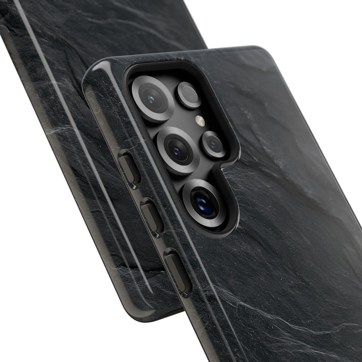Dark Slate Strata · Tough Phone Case for Samsung · Black