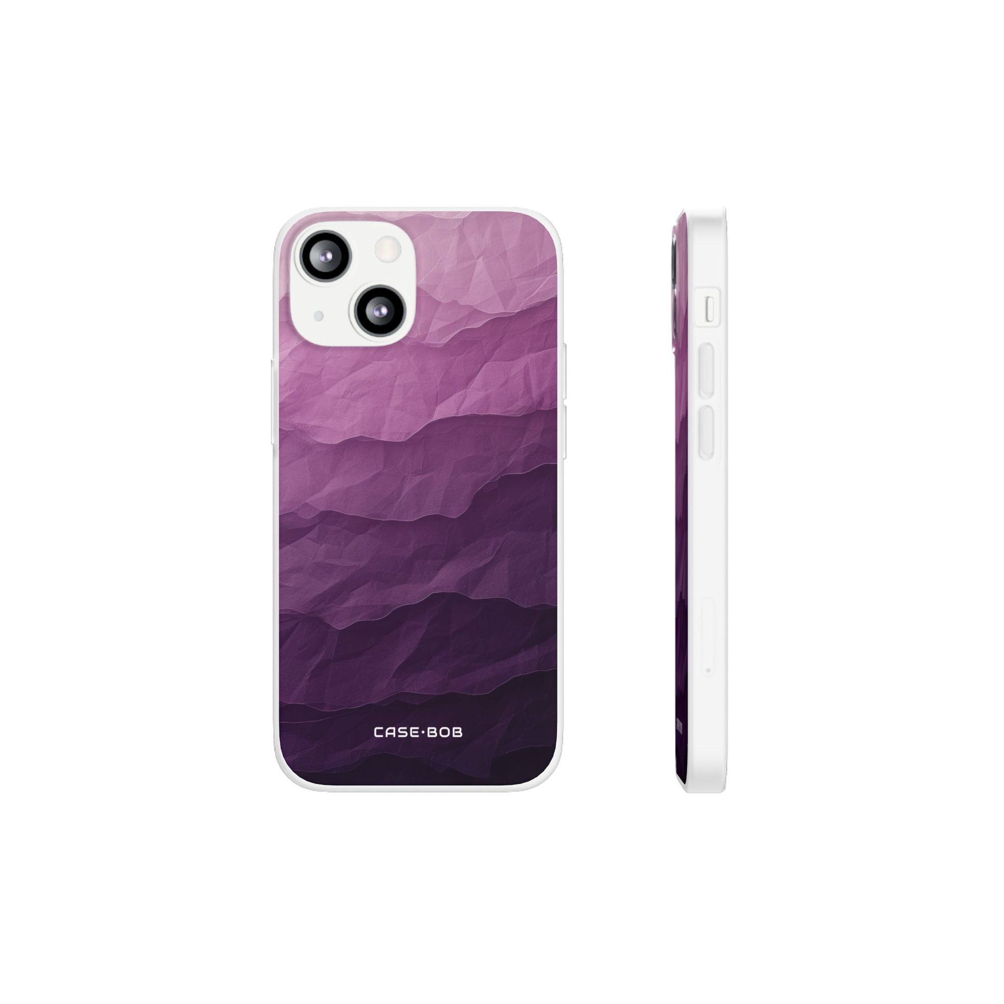 Lila Wellenlagen iPhone 13 mini Case - Soft