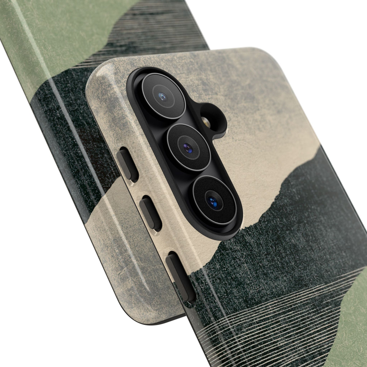 Green Tough Phone Case for Samsung - Moss Ridge Grain