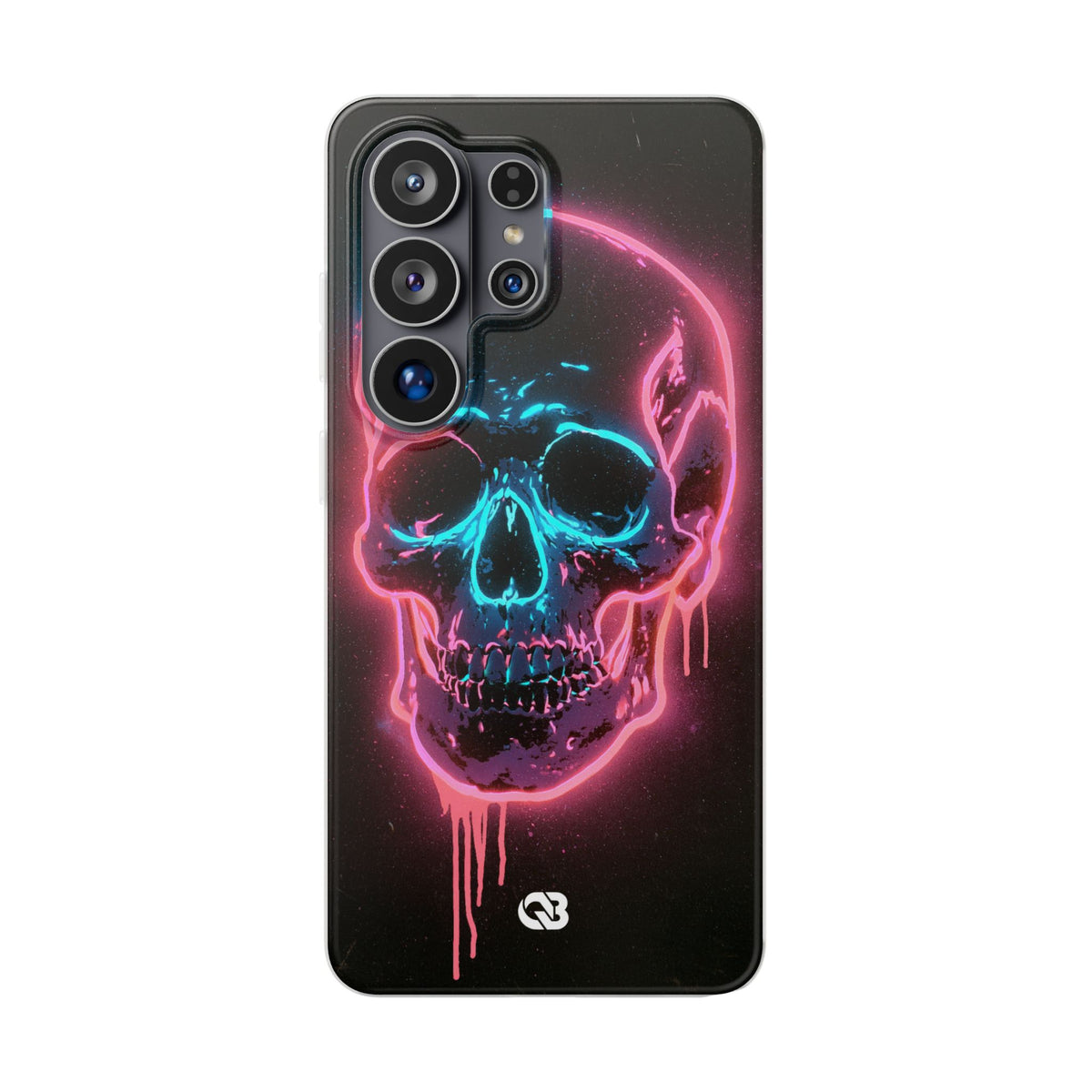 Neon Drip Skull · Lite Phone Case for Samsung · Black