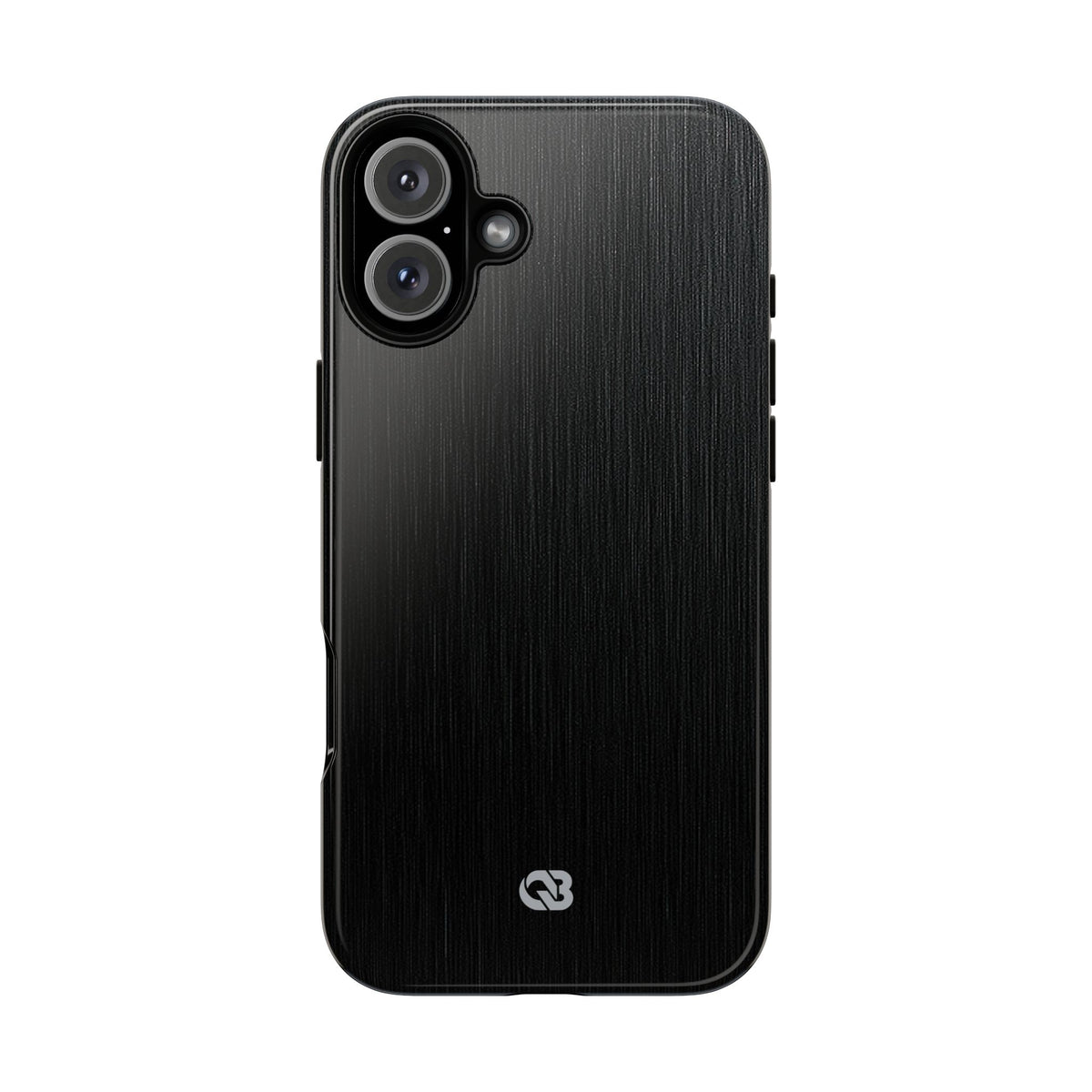 Obsidian Brushed Steel · Tough Phone Case for iPhone · Black