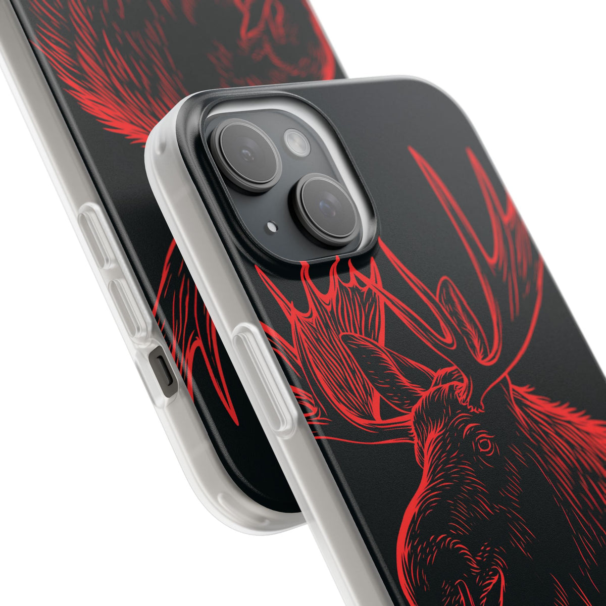 Nordic Elk · Lite Phone Case for iPhone · Black