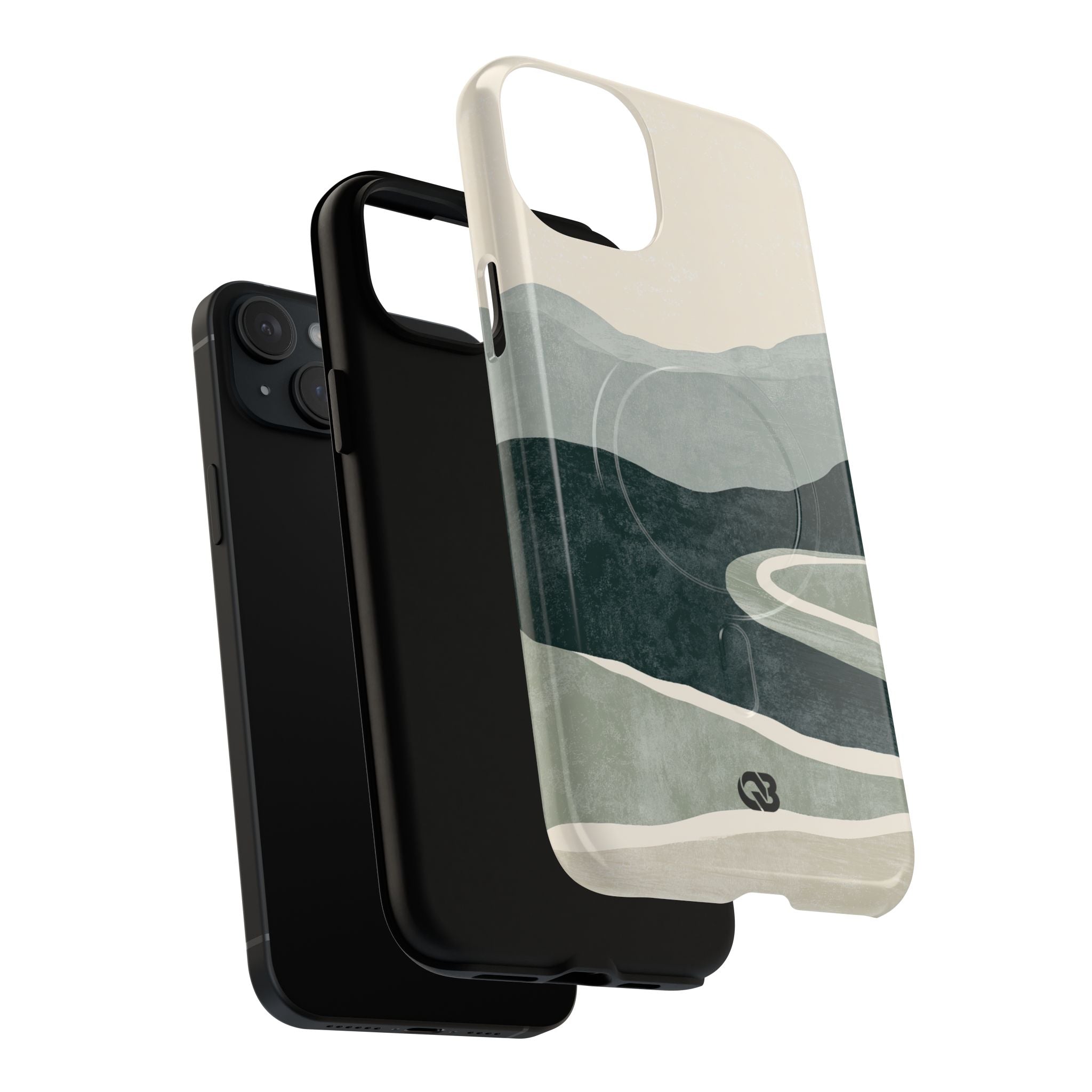 Green Tough 2.0 Magsafe Phone Case for iPhone - Misty Sage Valley