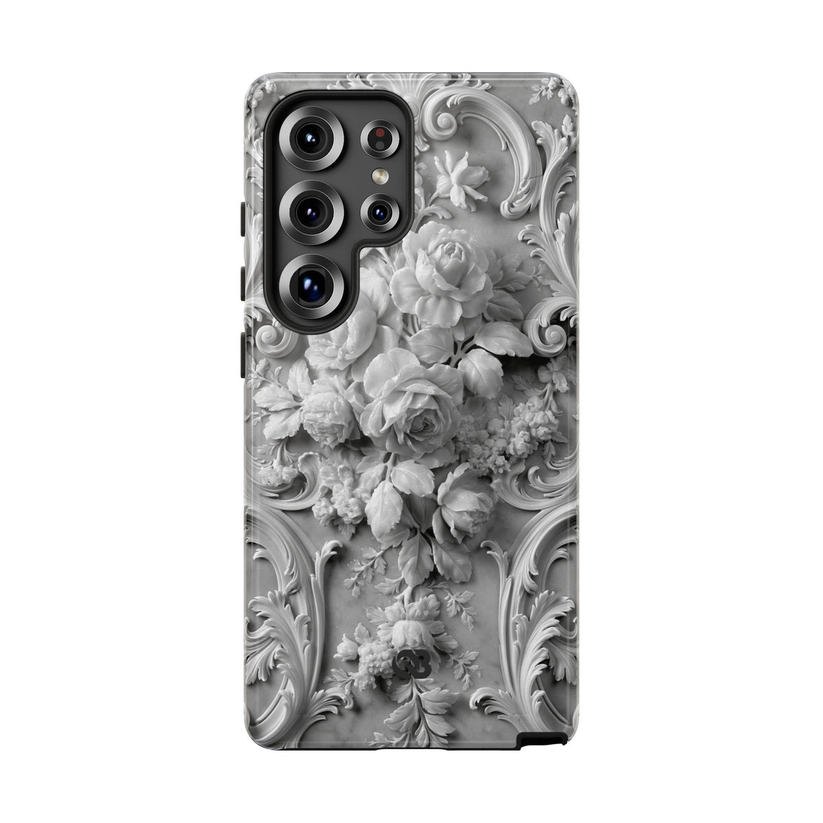 Rococo Marble Rose · Tough Phone Case for Samsung · White