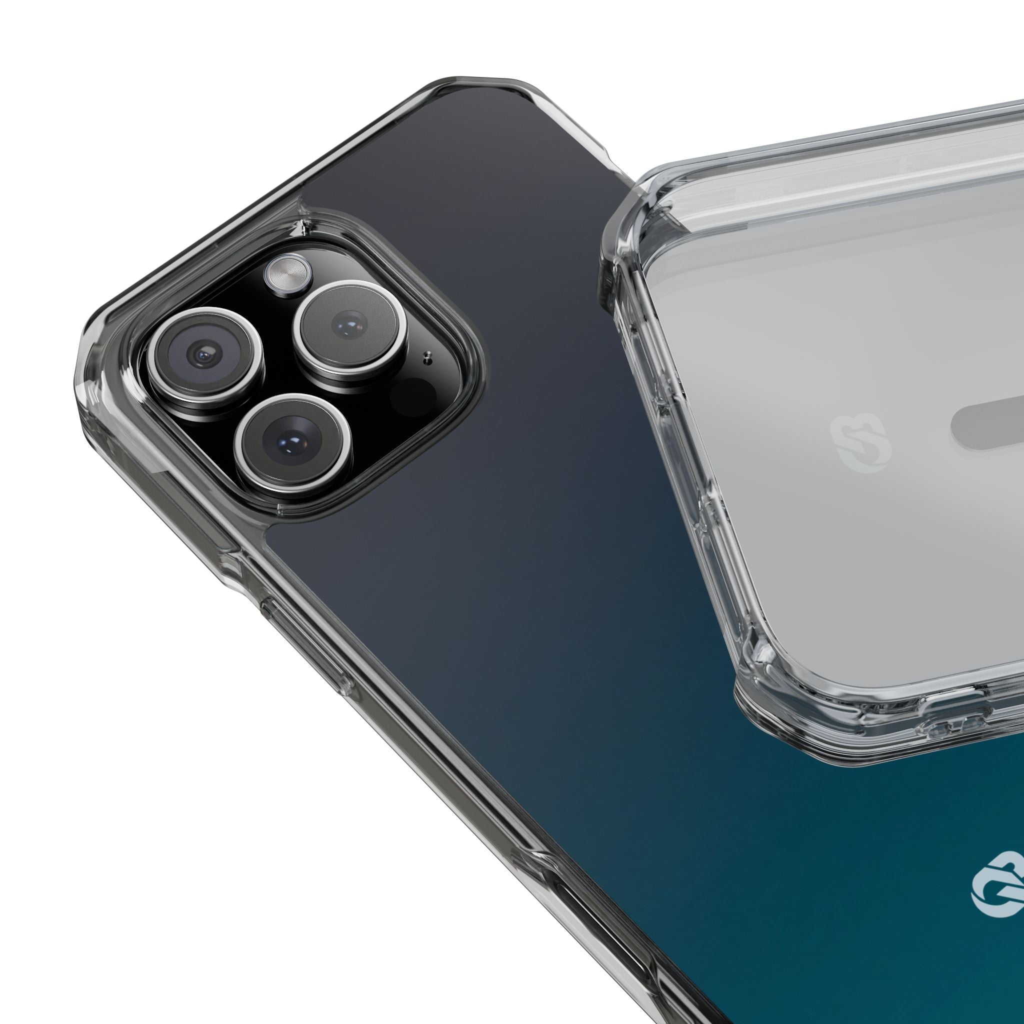 Teal Impact MagSafe Phone Case for iPhone - Abyss Teal Haze