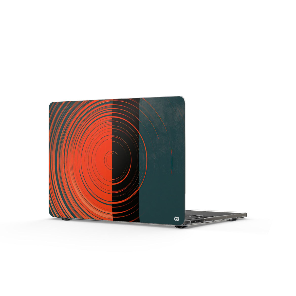 Orbital Meridian · Clear Hard Case for MacBook · Orange