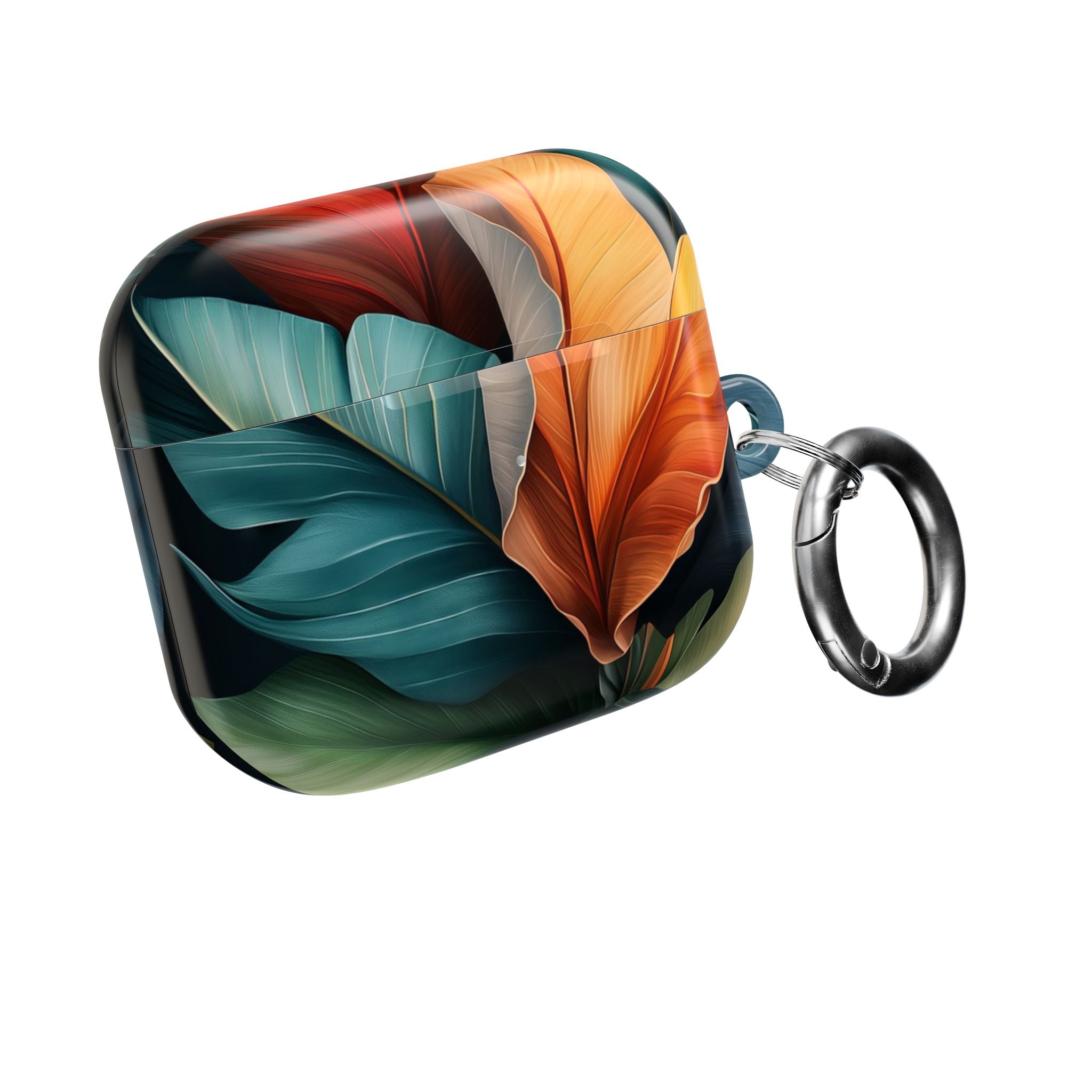Tropical Ember Leaves - AirPods Case