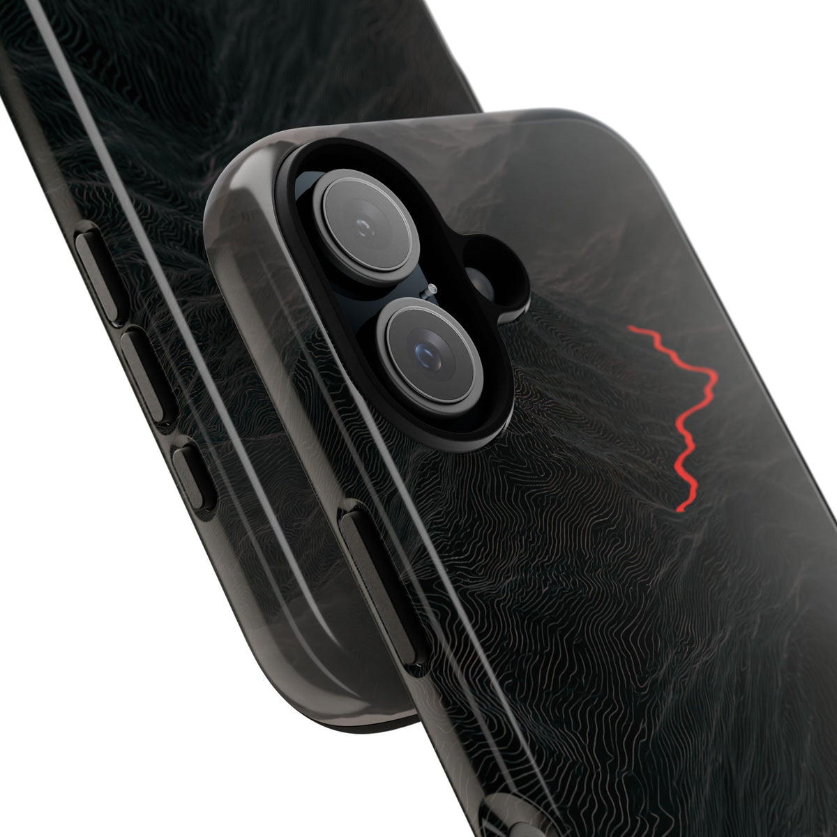 Crimson Ridge Pass · Tough Phone Case for iPhone · Black