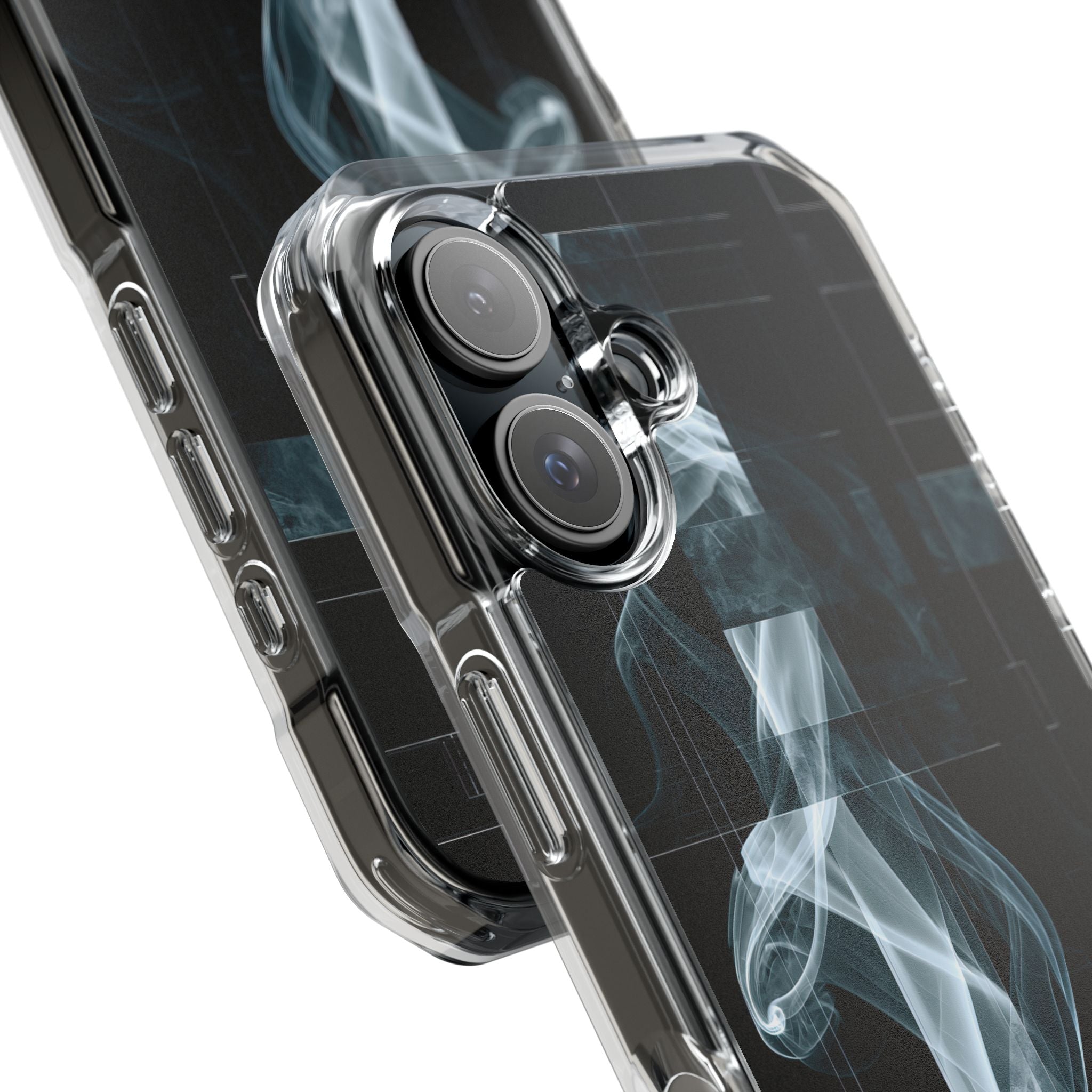 Black Impact MagSafe Phone Case for iPhone - Arctic Vapor Grid