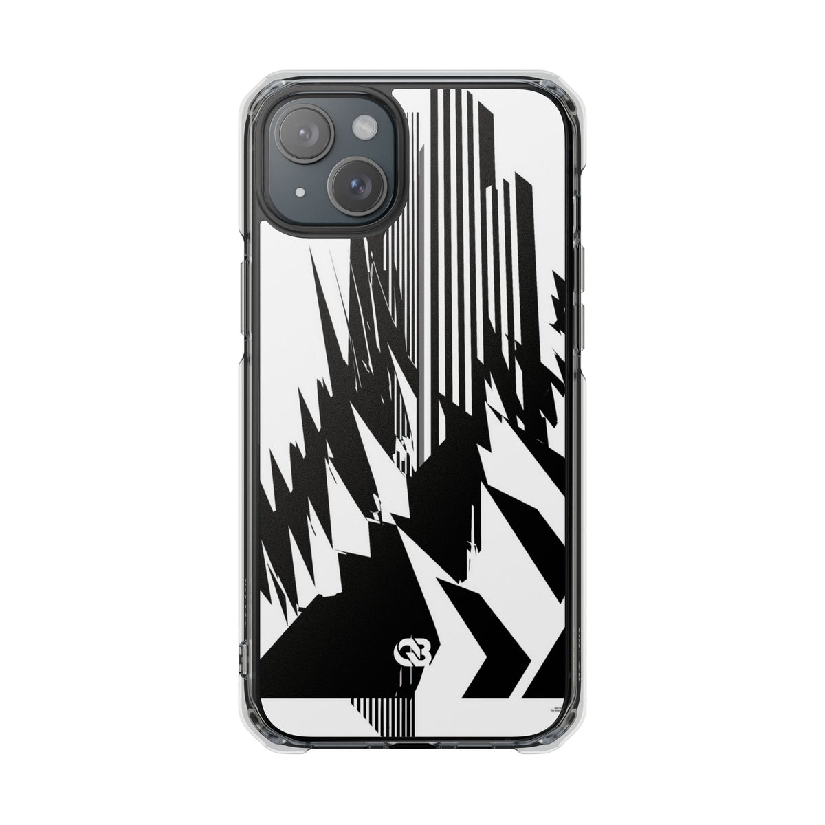 Orbital Spire · Clear Impact Magnetic Phone Case for iPhone · Black