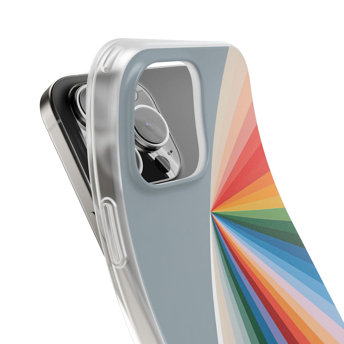 Grey Lite Phone Case for iPhone - Slate Prism Burst
