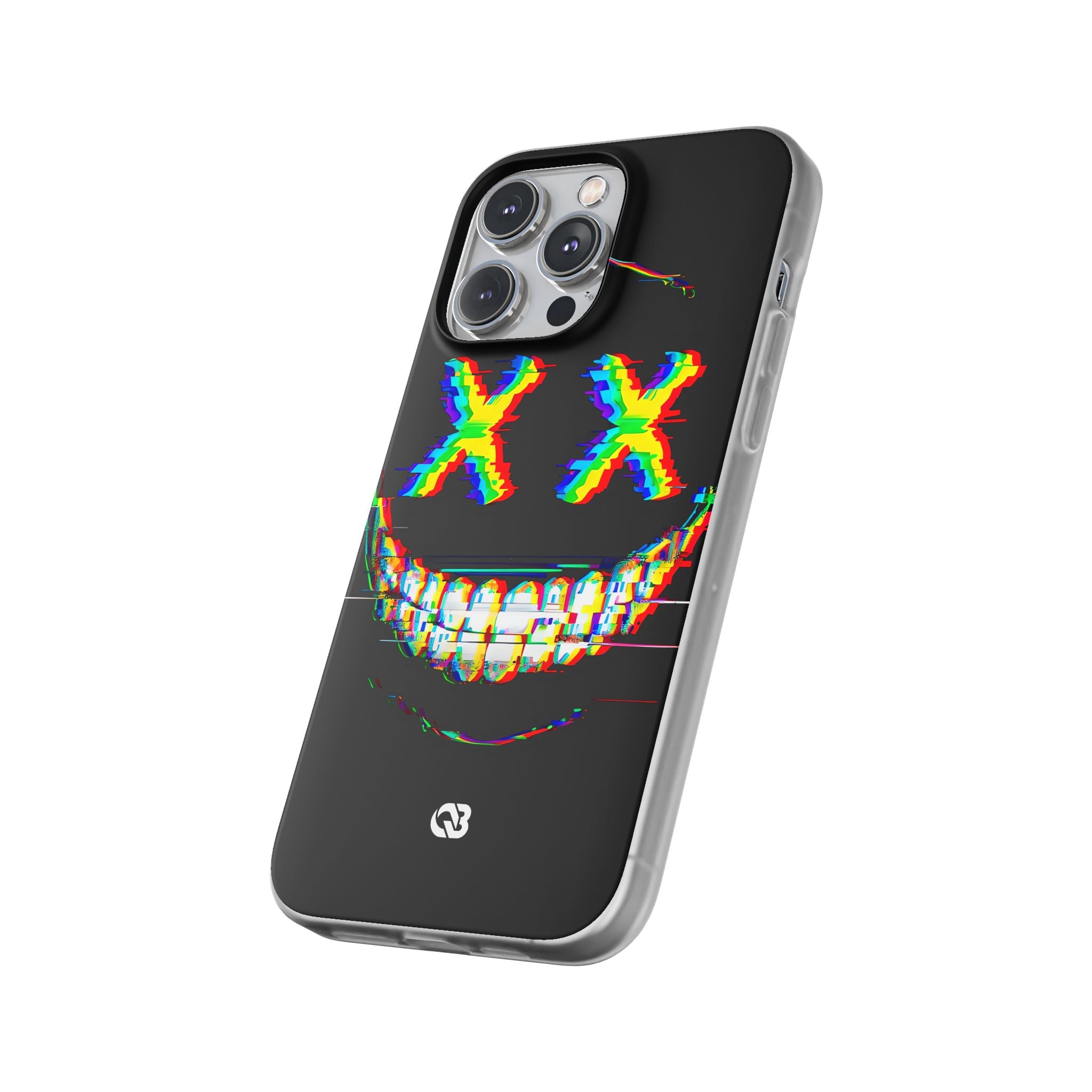 Glitch Grin Distortion · Soft Handyhülle für iPhone