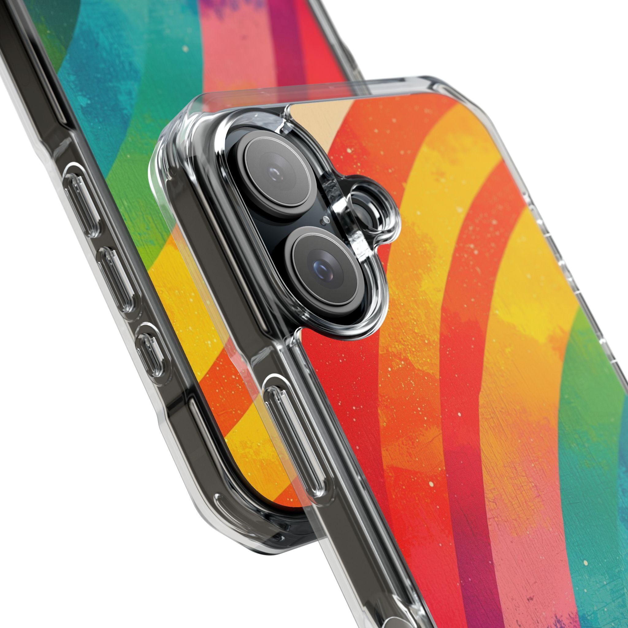 Textured Rainbow Arc iPhone 16 Case - Impact