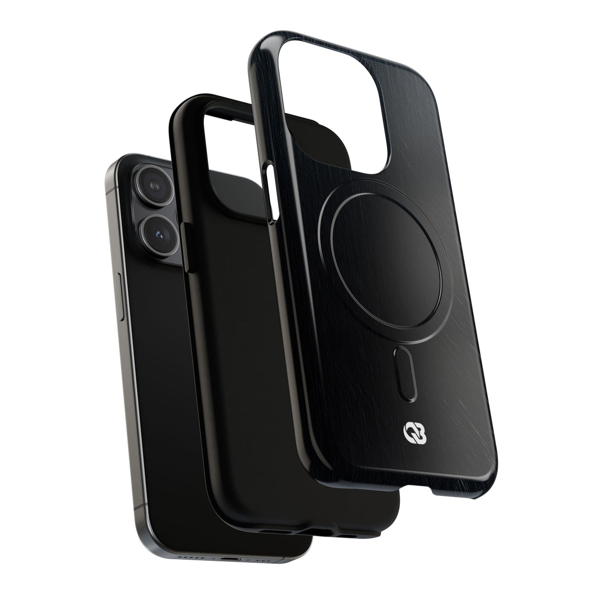 Brushed Obsidian Steel · Tough 2.0 Magnetic Phone Case for iPhone · Black