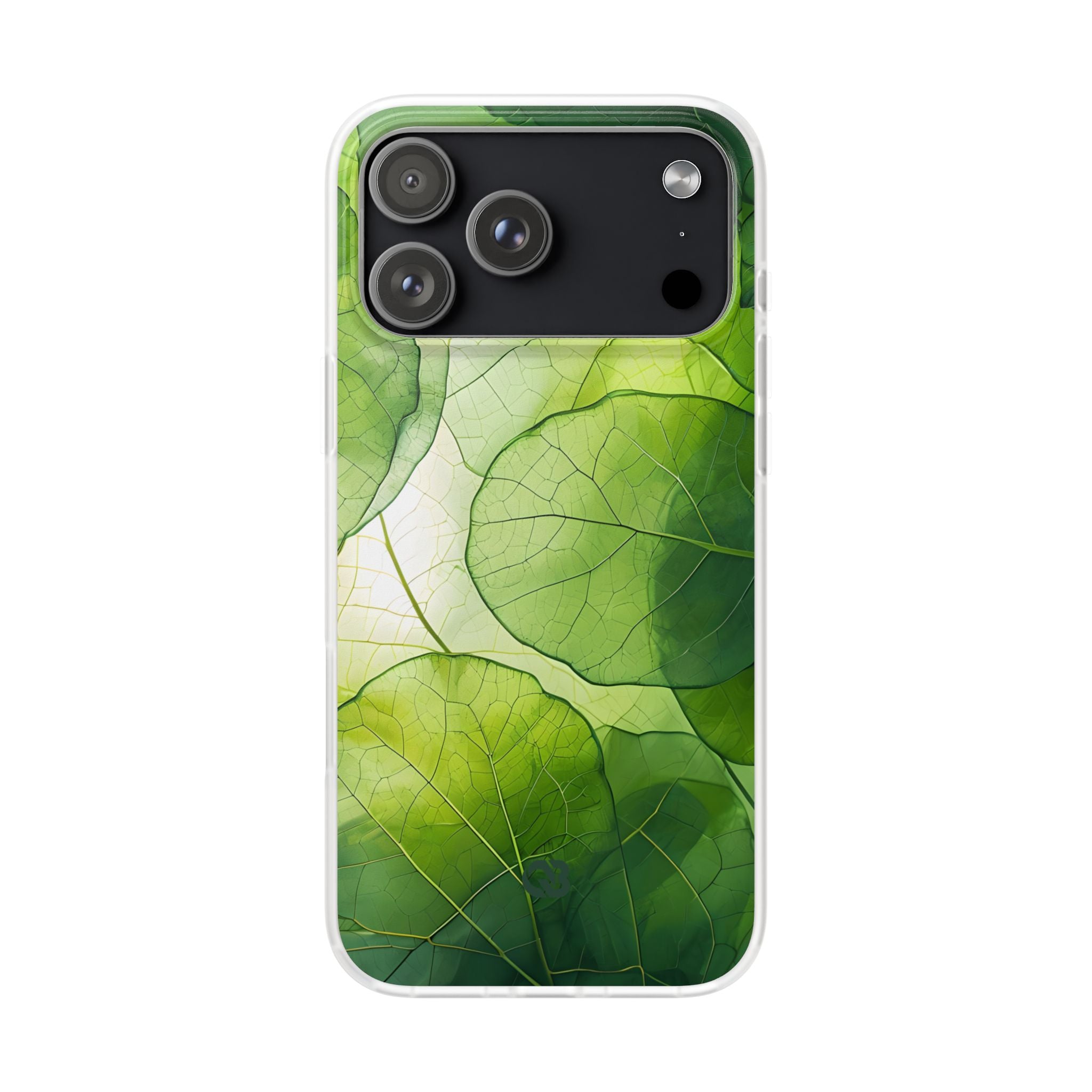Emerald Leaf Veins · Soft Phone Case for iPhone