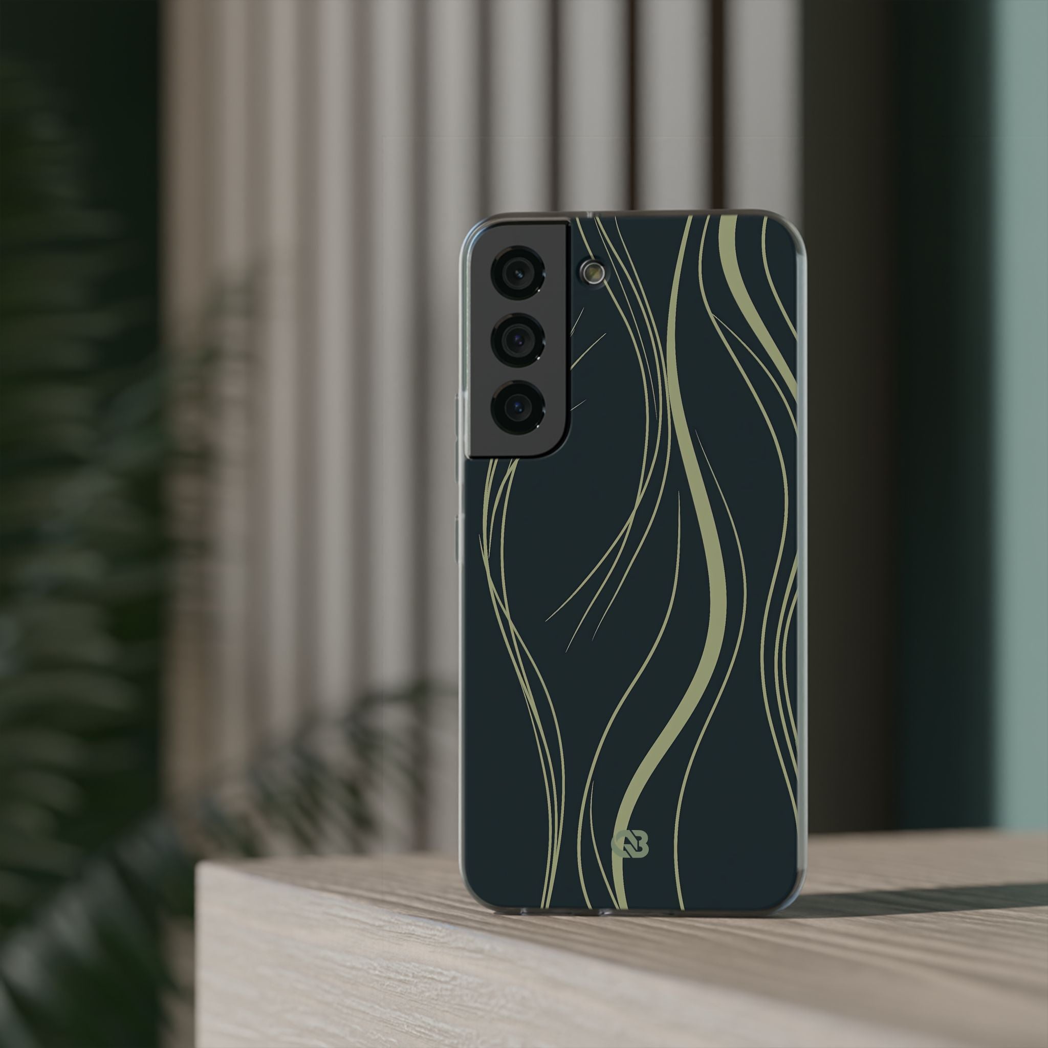 Green Lite Phone Case for Samsung - Obsidian Sage Flow