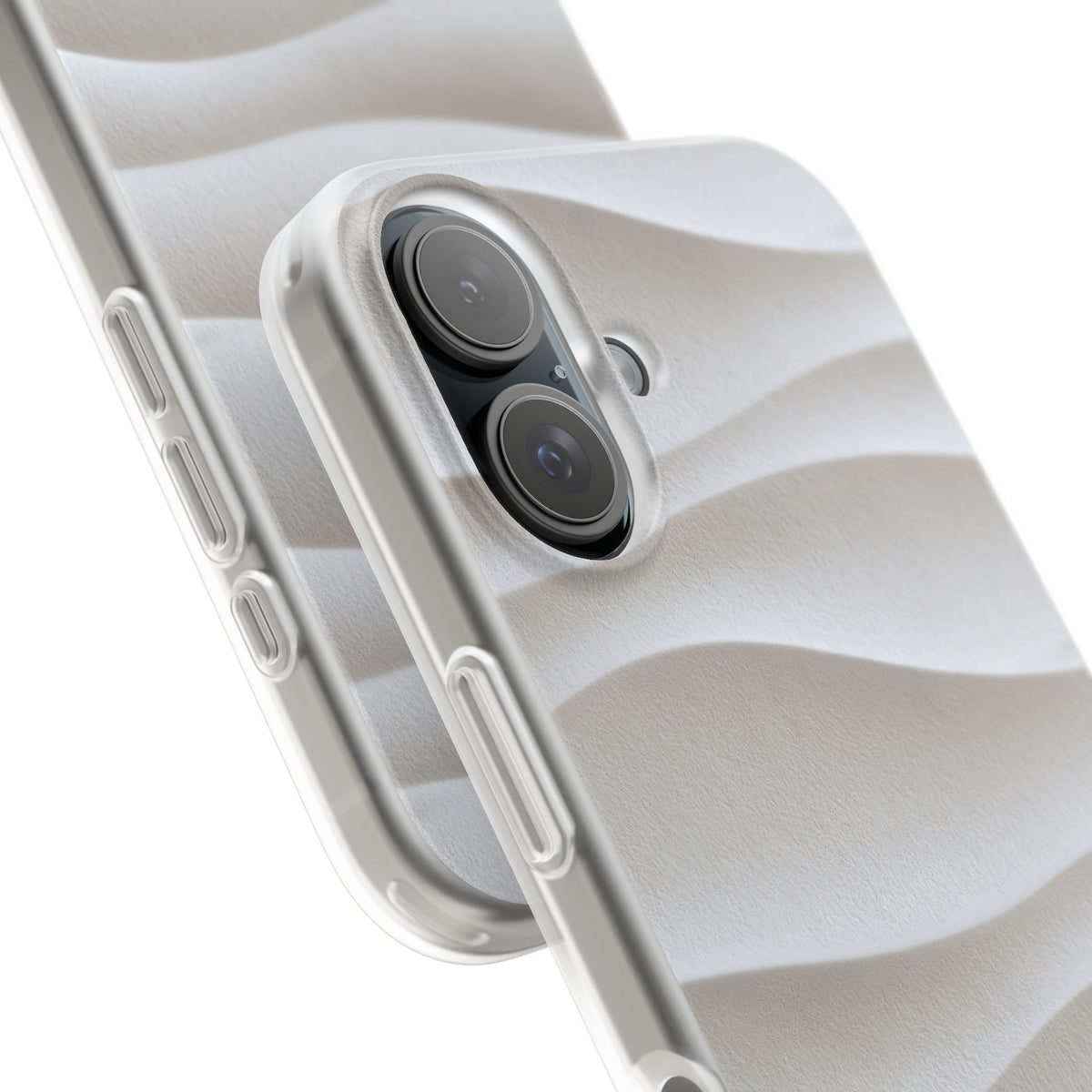 Sculpted Dune Relief · Lite Phone Case for iPhone · White