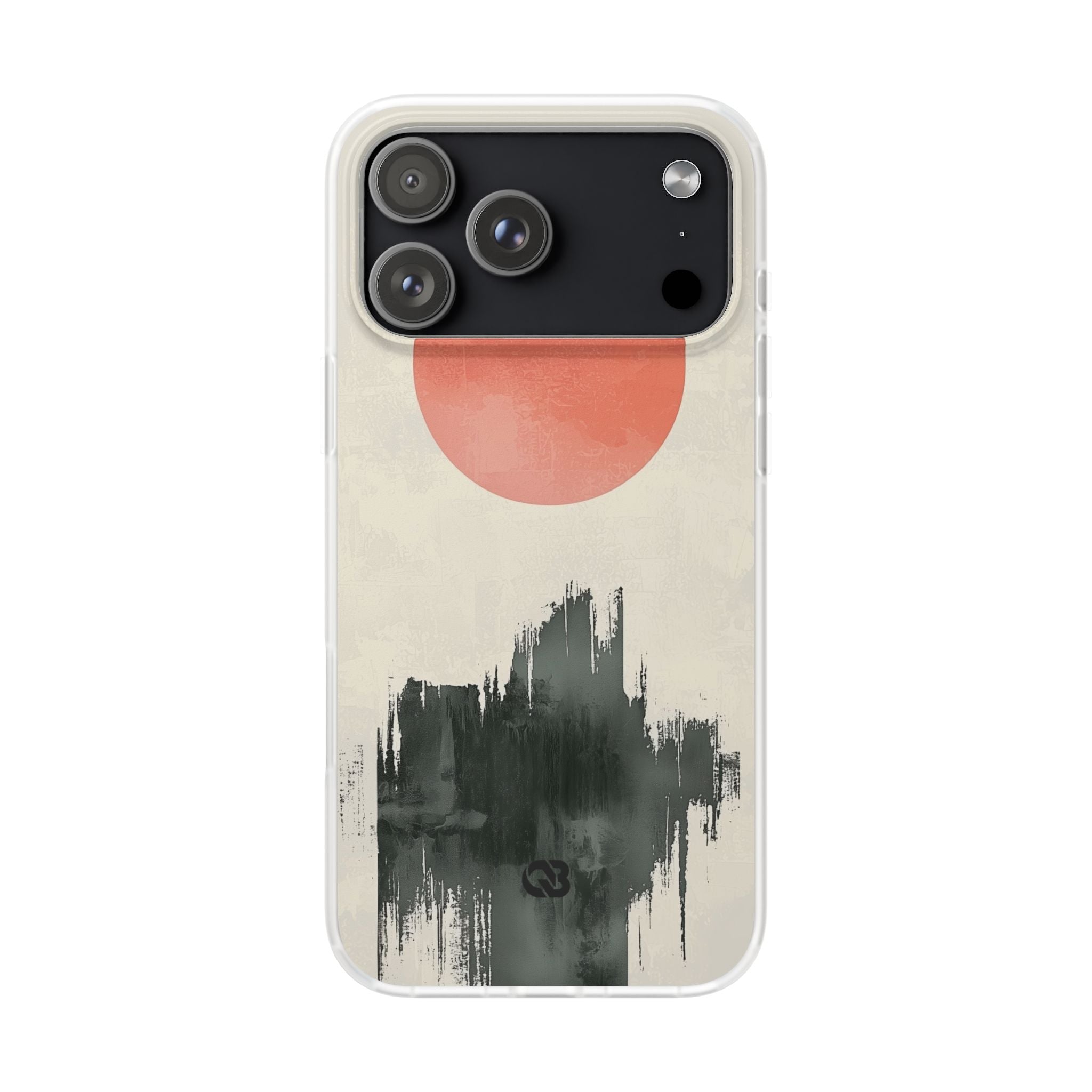 Crimson Sun Strokes · Soft Phone Case for iPhone