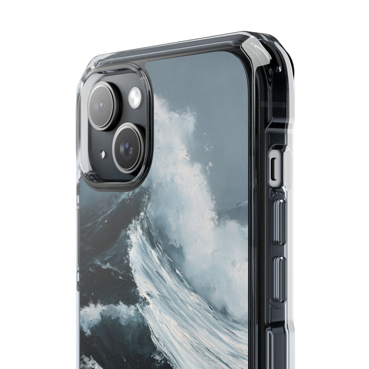 Nordic Swell · Clear Impact Magnetic Phone Case for iPhone · Blue