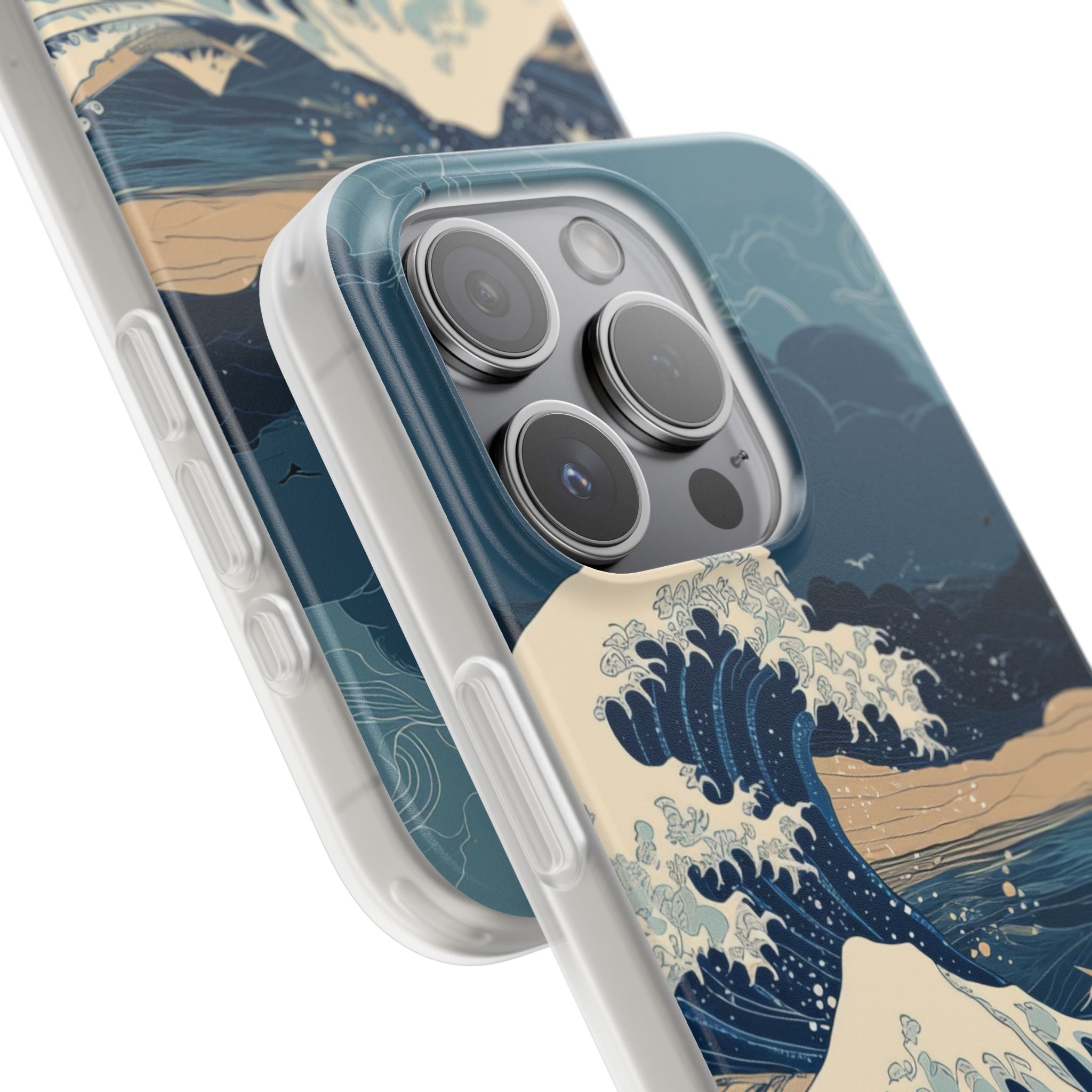Cresting Blue Wave iPhone 15 Pro Case - Soft