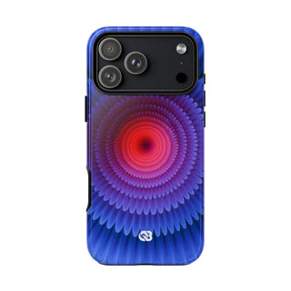 Radial Spectrum Bloom · Tough Phone Case for iPhone · Blue