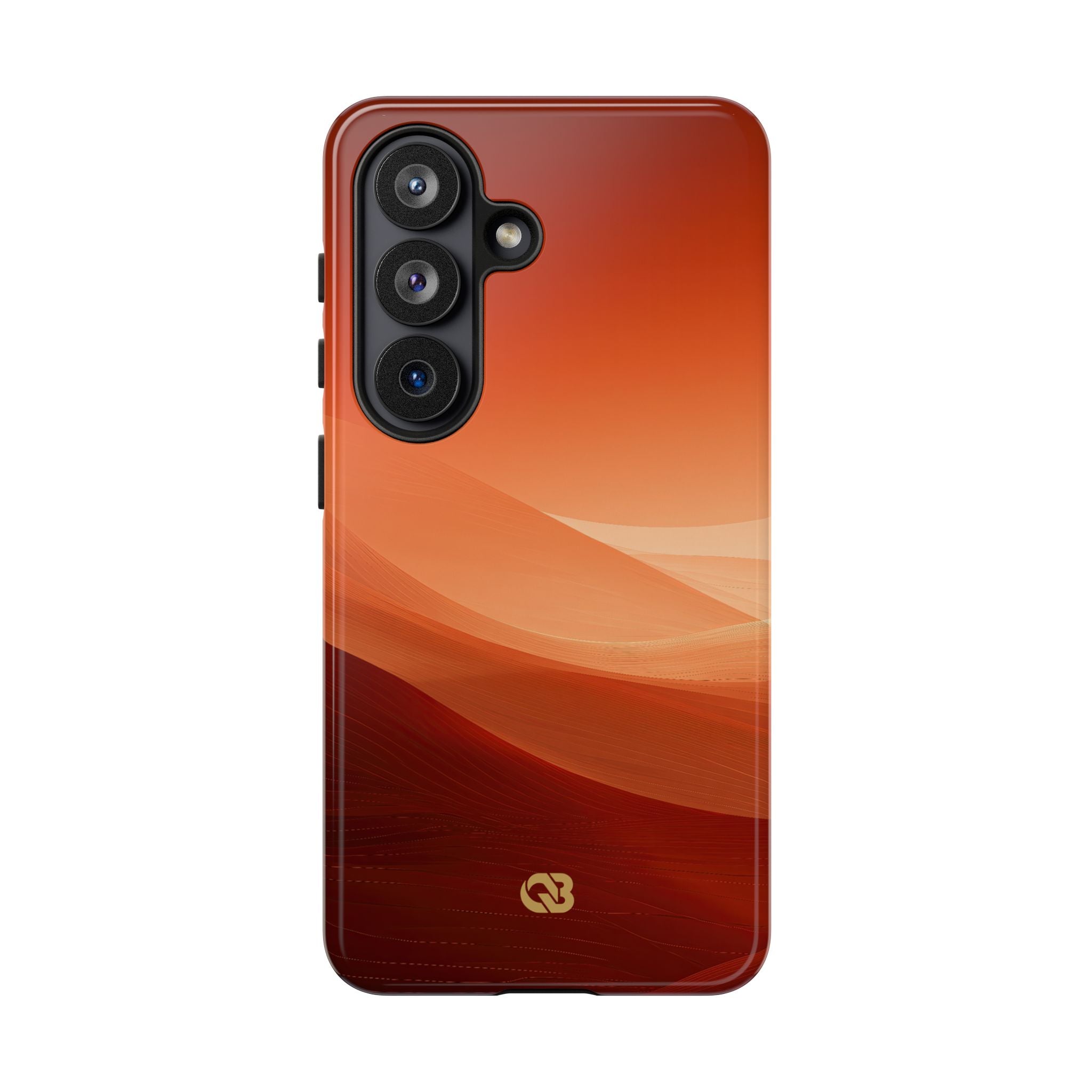 Orange Tough Phone Case for Samsung - Crimson Dune Gradient