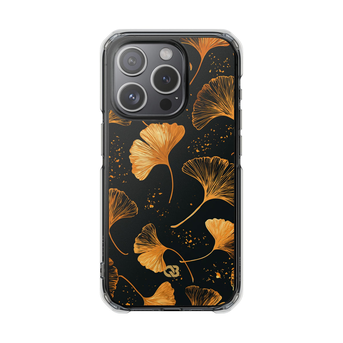 Gilded Ginkgo · Clear Impact Magnetic Phone Case for iPhone · Gold
