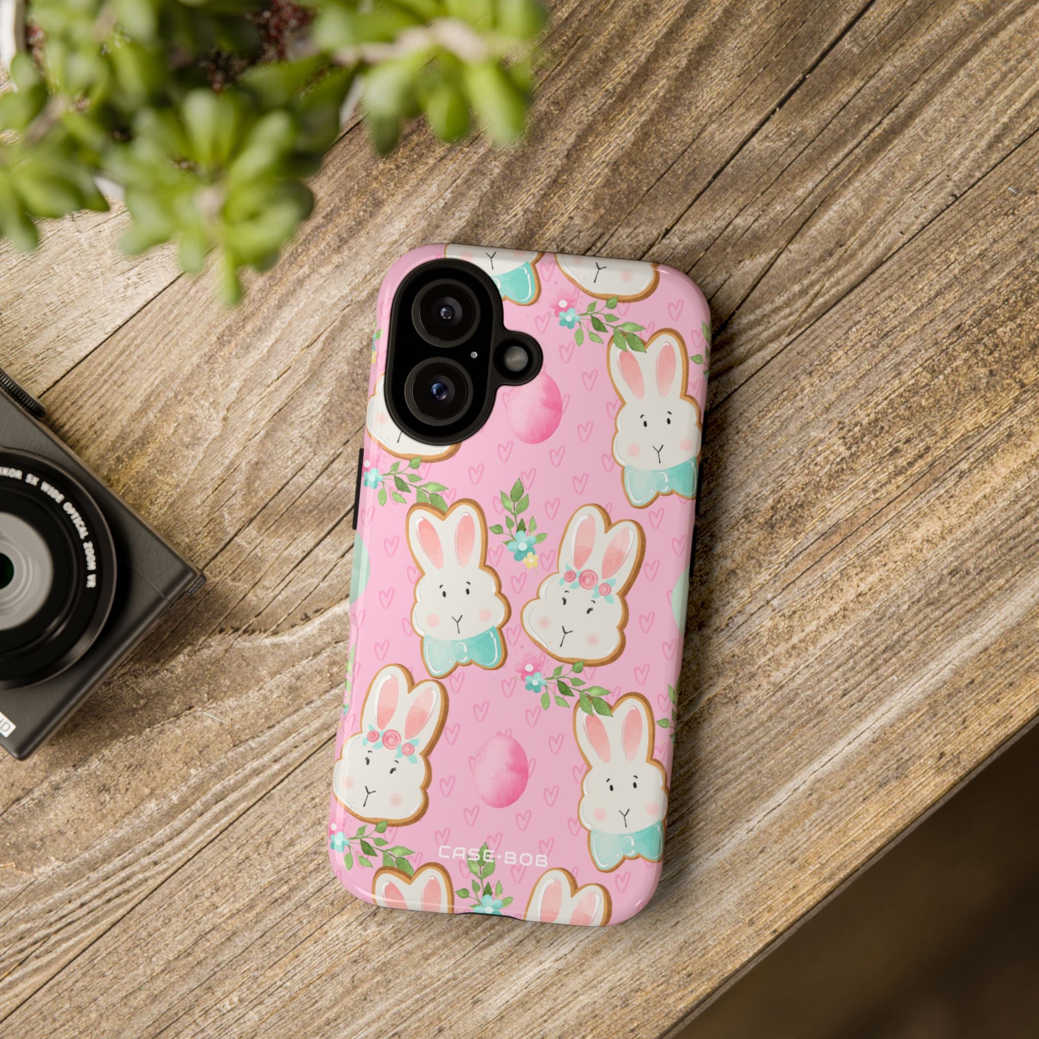 Bunny Blossom iPhone 16 Case - Tough