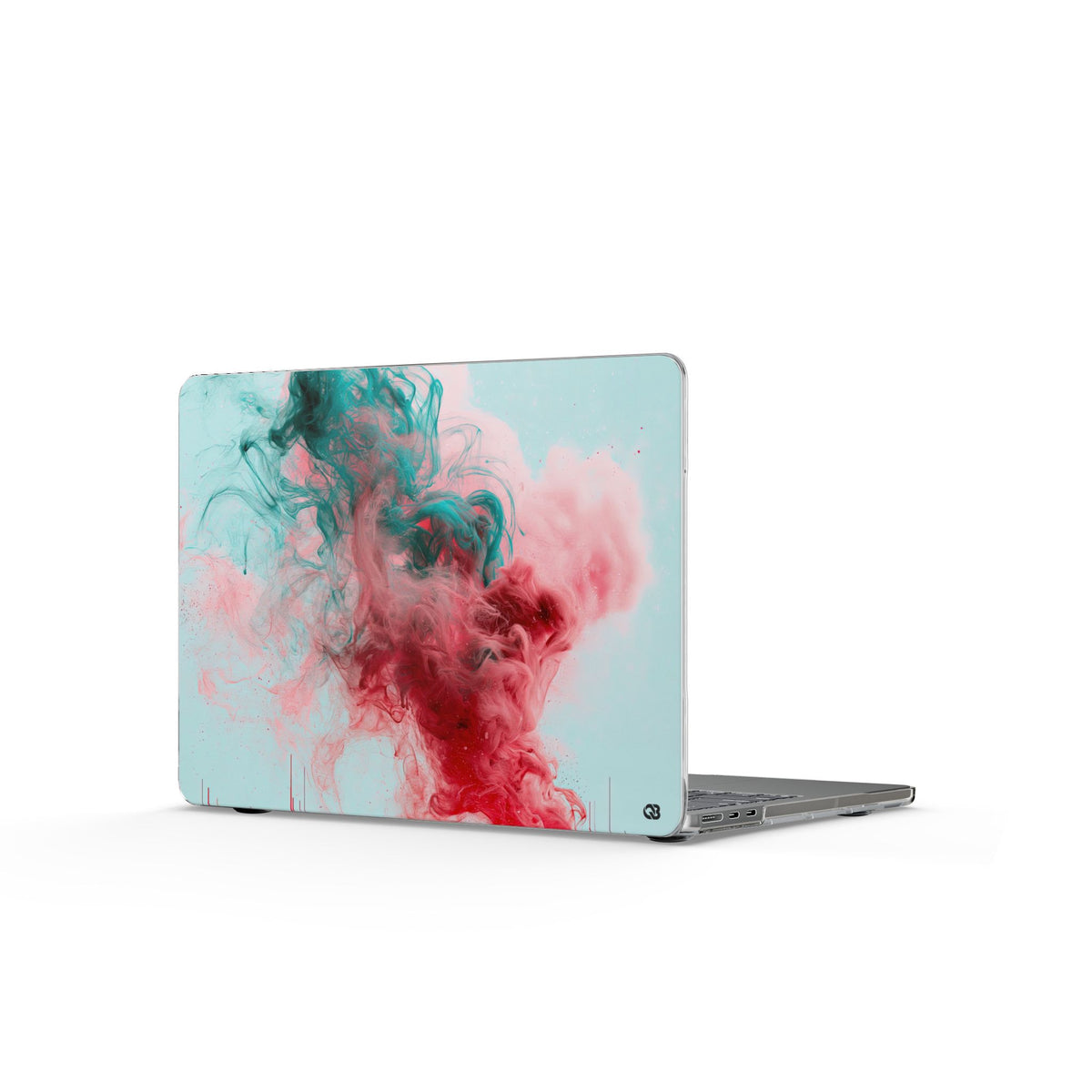 Sonic Bloom · Clear Hard Case for MacBook · Red