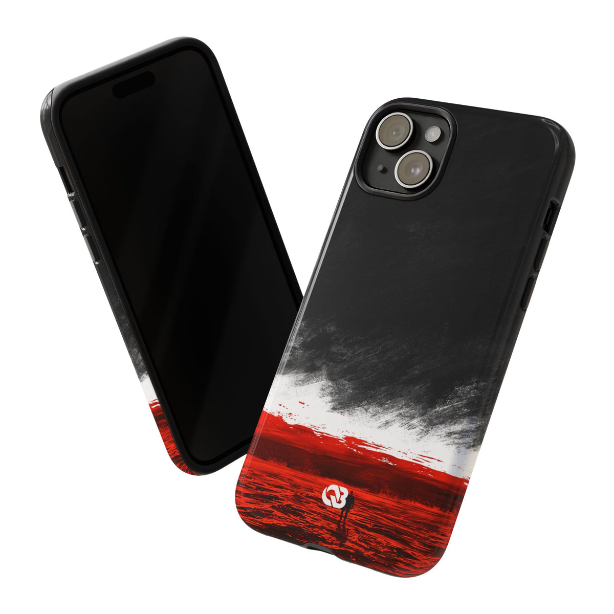 Crimson Horizon · Tough Phone Case for iPhone · Black
