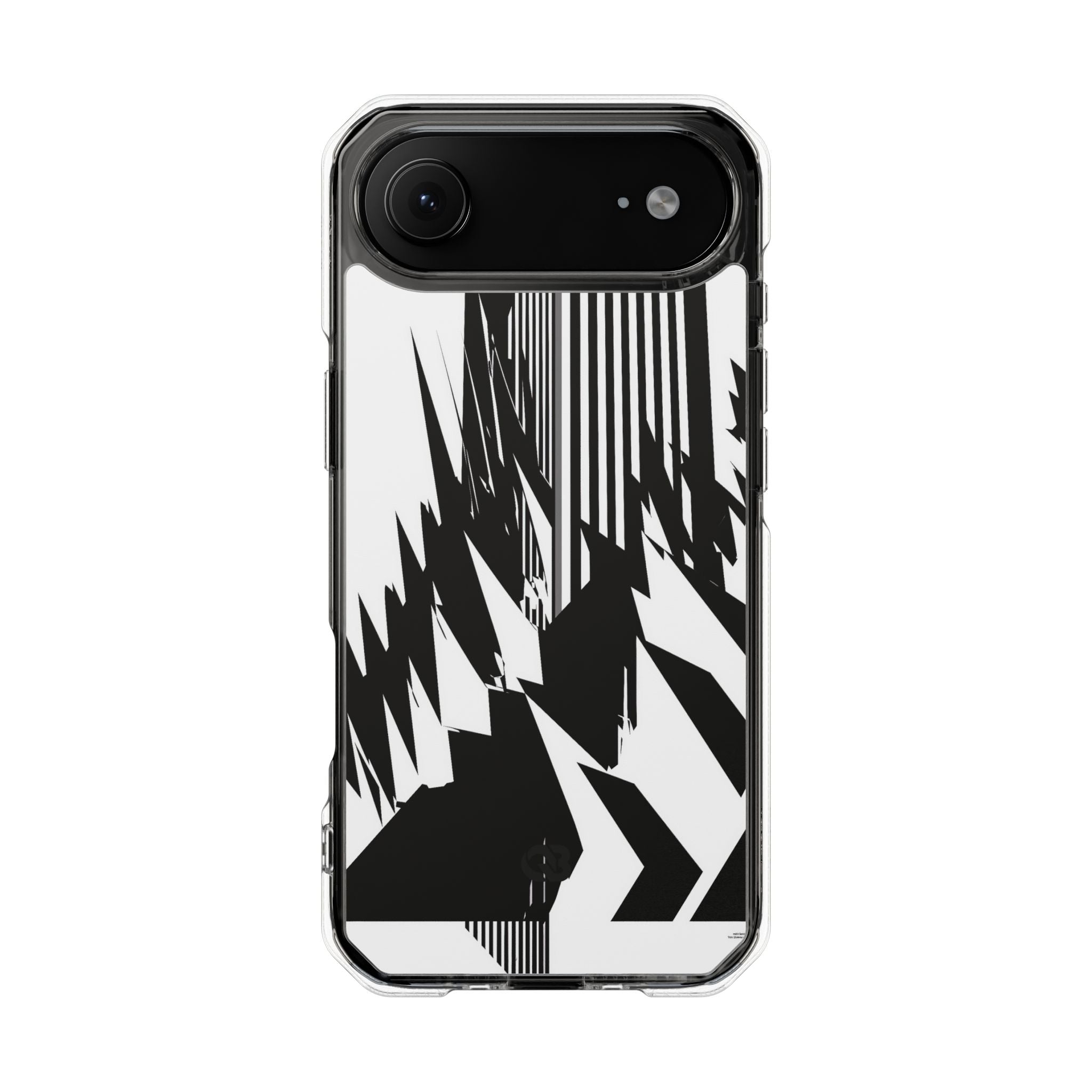 White Impact MagSafe Phone Case for iPhone - Shattered Vector Spire