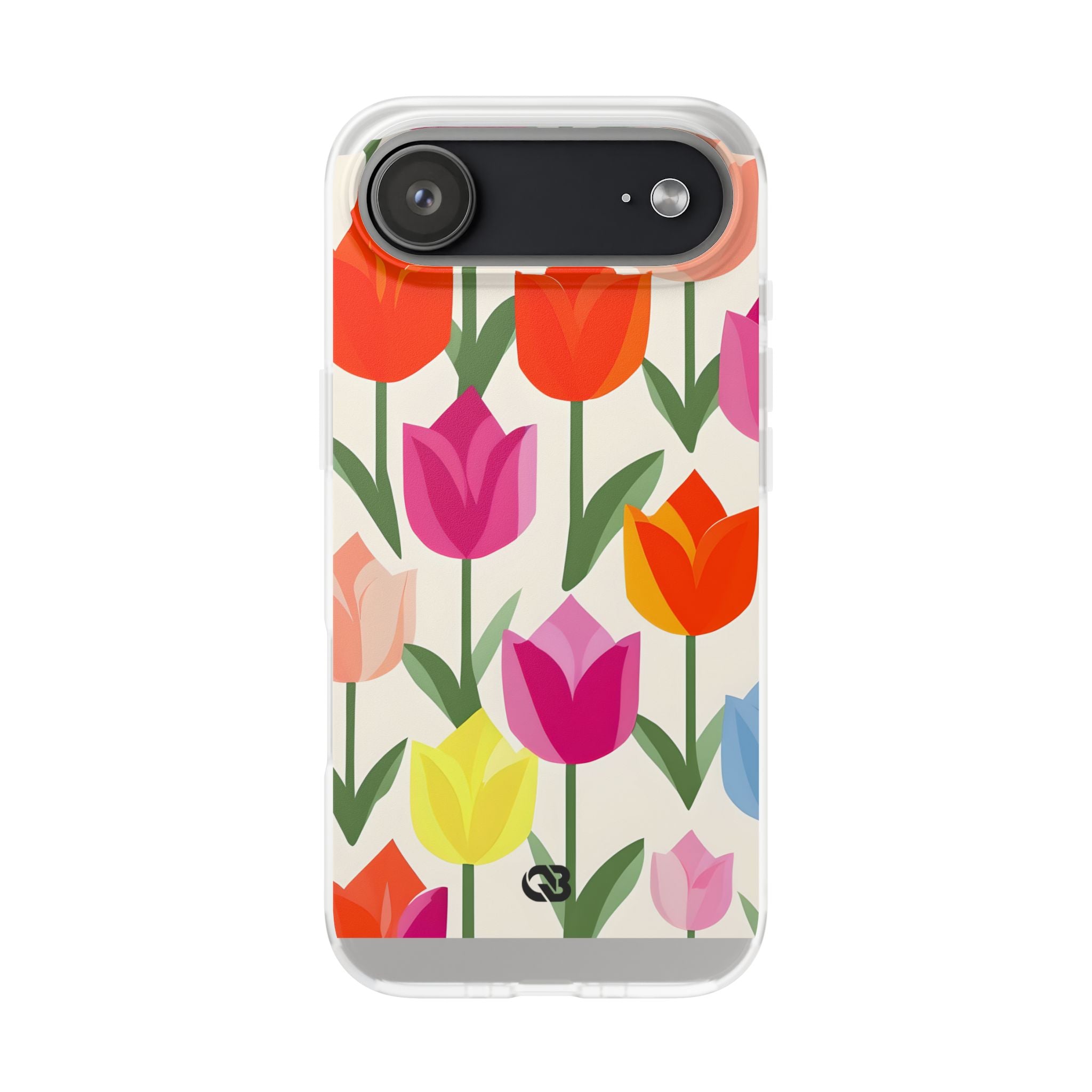 Vibrant Petal Grid · Soft Phone Case for iPhone