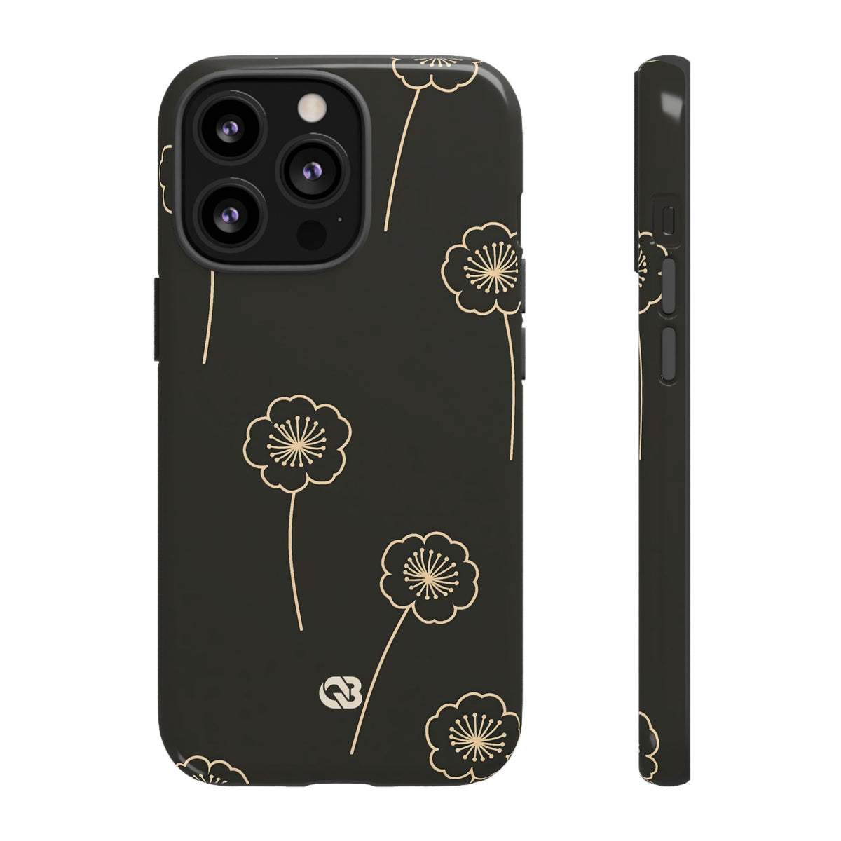 Nocturne Bloom Contours · Tough Phone Case for iPhone · Black