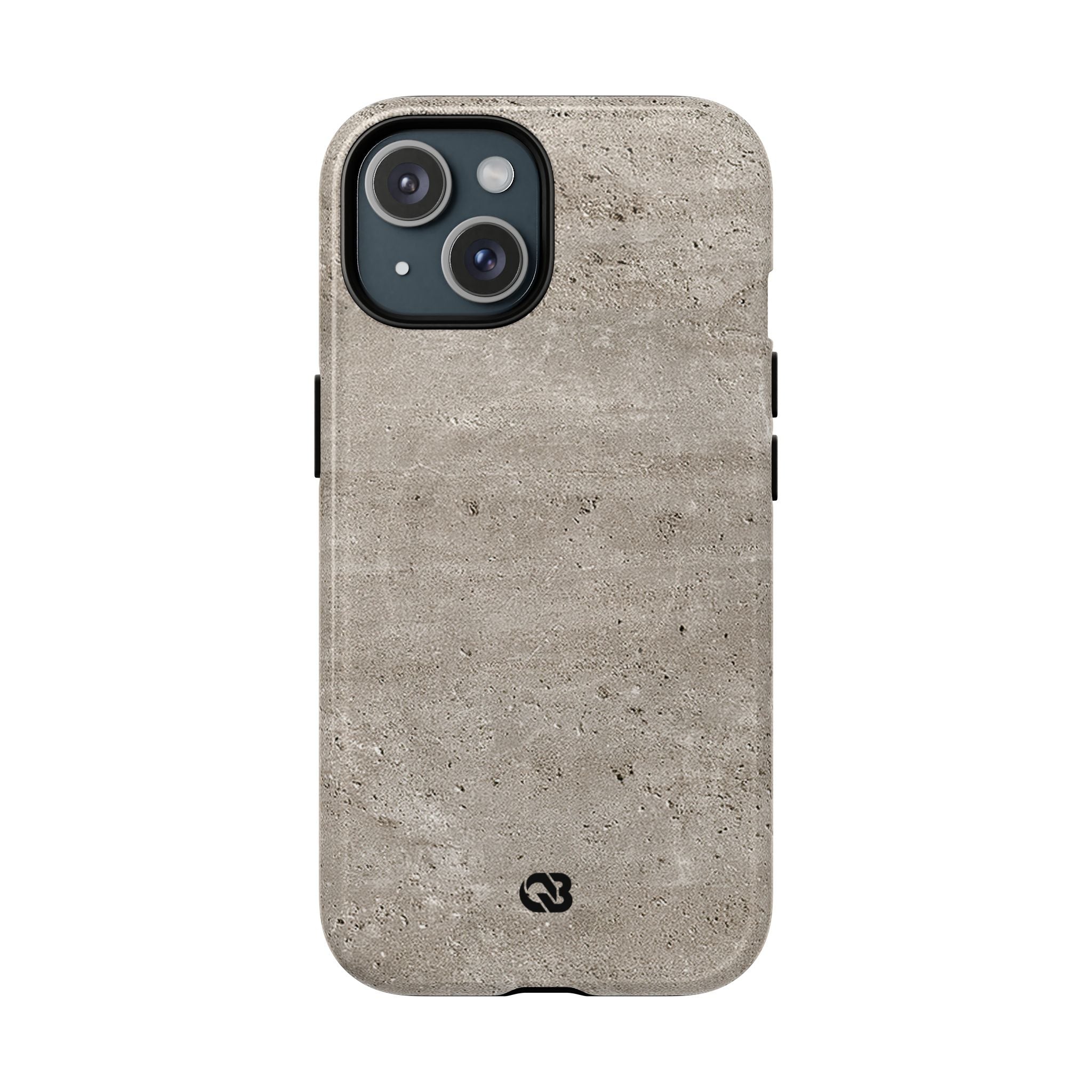 Grey Tough 2.0 Magsafe Phone Case for iPhone - Brutalist Stone Grit