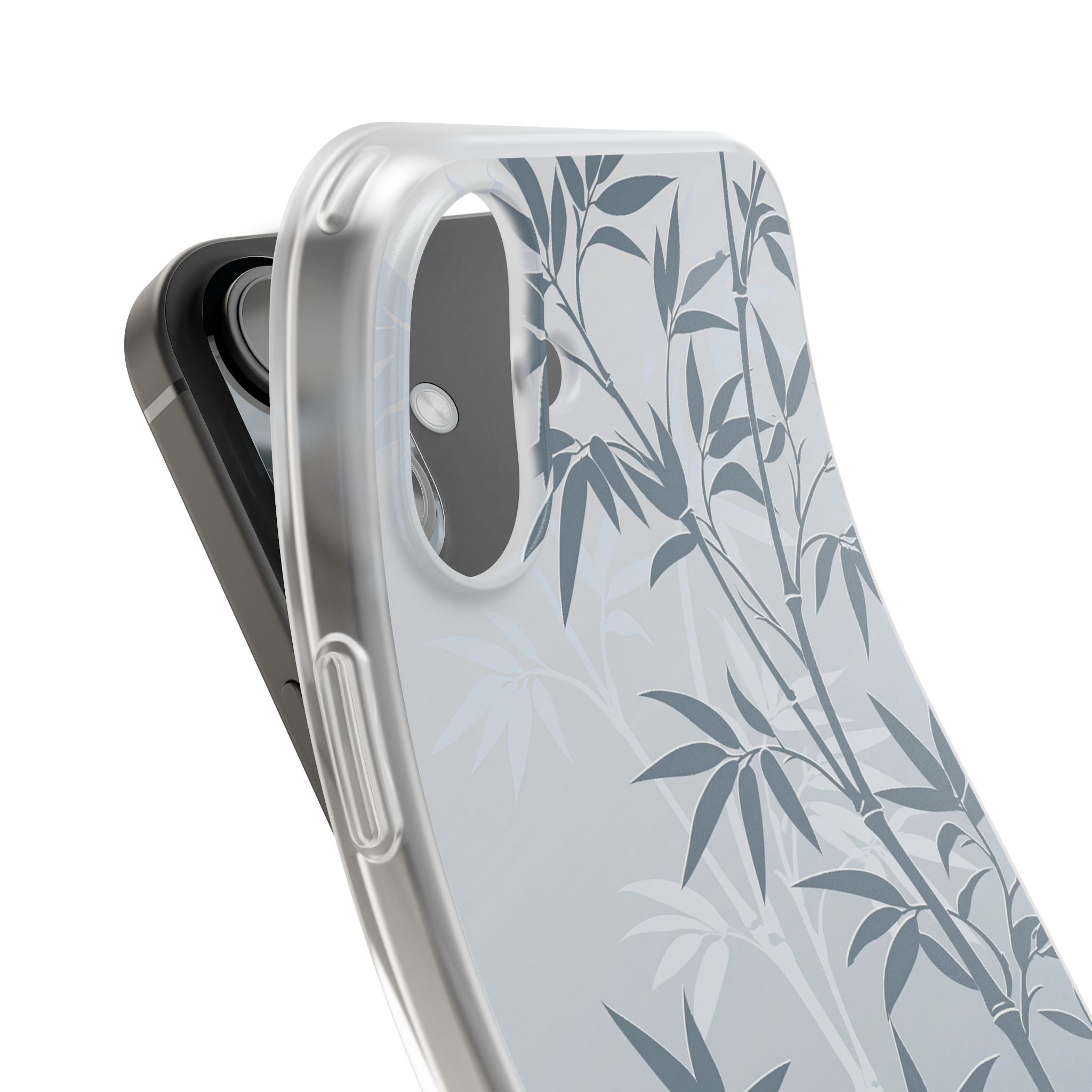 Blue Lite Phone Case for iPhone - Slate Bamboo Shadow