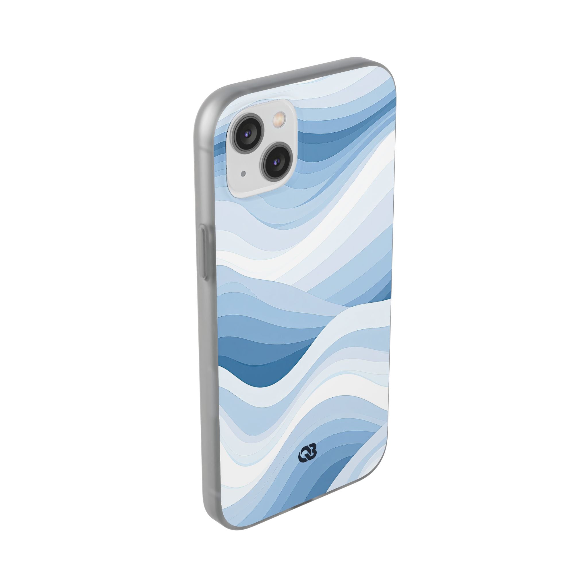 Blue Lite Phone Case for iPhone - Glacial Indigo Flow