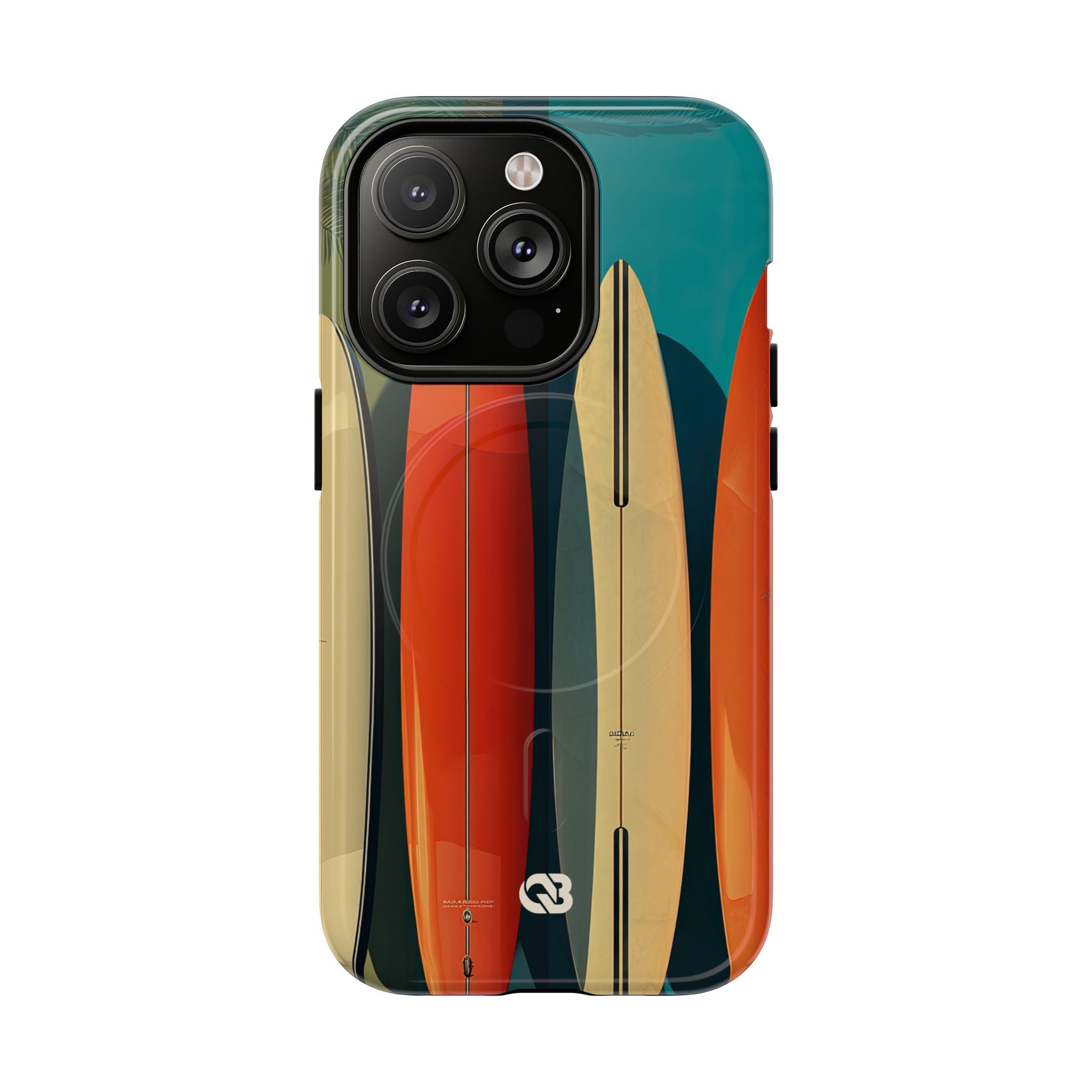 Teal Coast Lineup · Tough+ Coque de téléphone pour iPhone · MagSafe