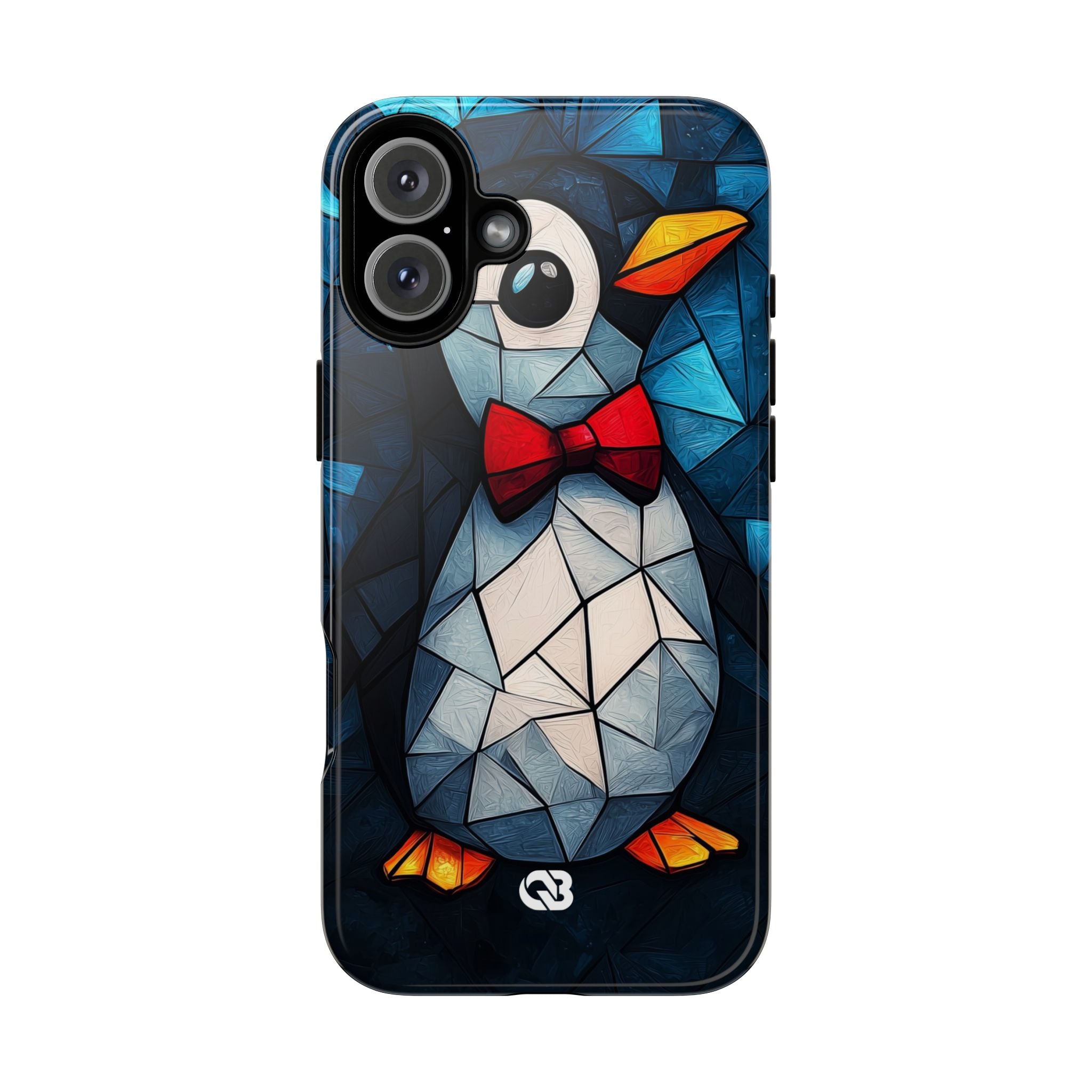 Mosaic Bowtie Penguin · Tough Phone Case for iPhone