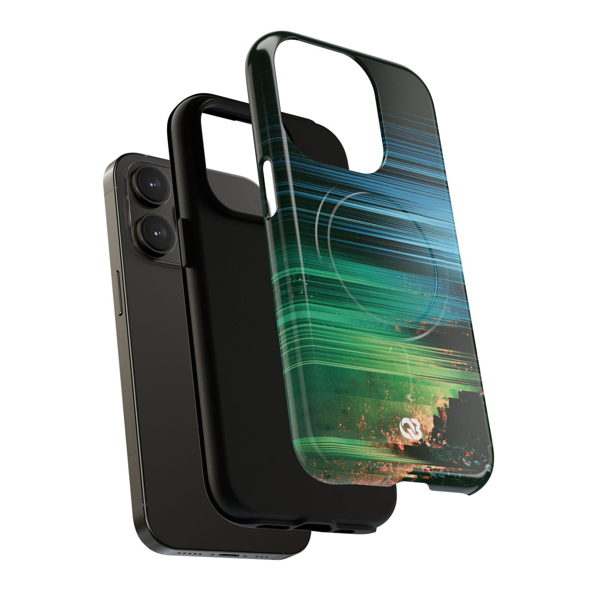 Digital Shoreline Drift · Tough 2.0 Magnetic Phone Case for iPhone · Teal