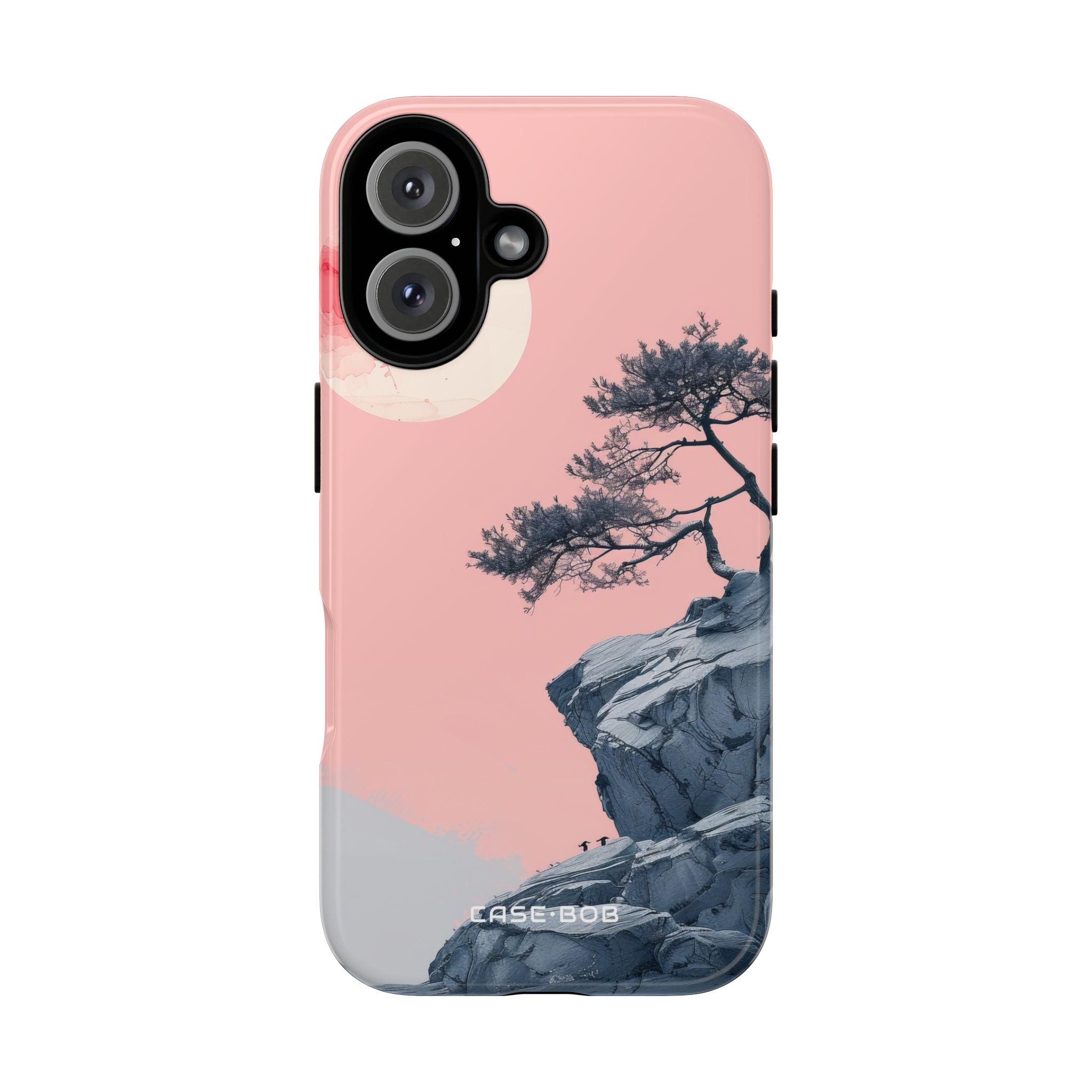 Crimson Moon Tree iPhone 16 Case - Tough