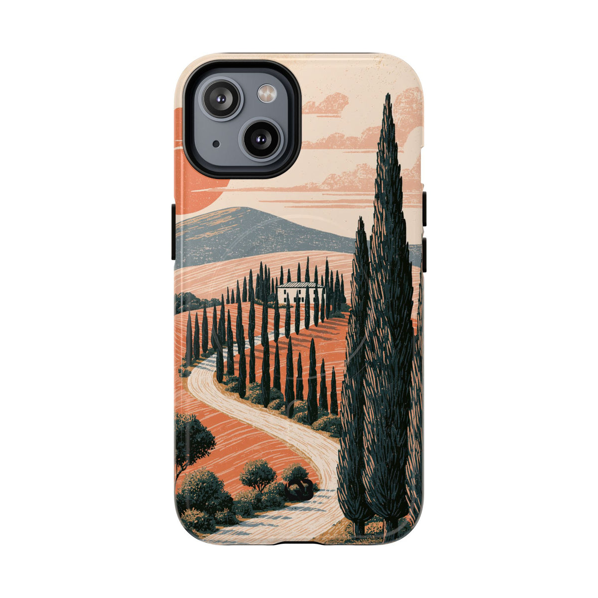 Tuscan Cypress Horizon · Tough 2.0 Magnetic Phone Case for iPhone · Orange