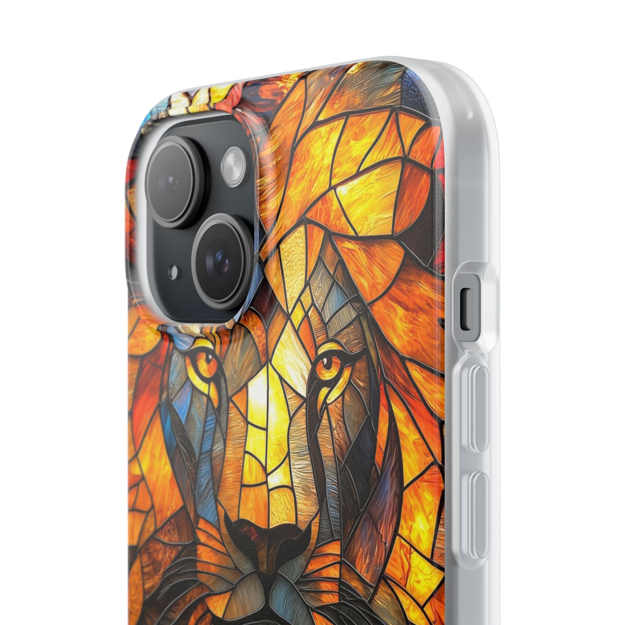 Amber Glass Lion · Soft Phone Case for iPhone
