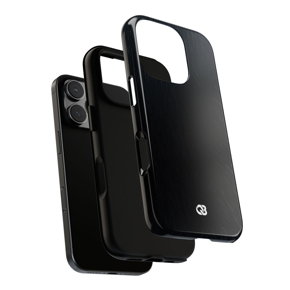 Brushed Obsidian Steel · Tough Phone Case for iPhone · Black