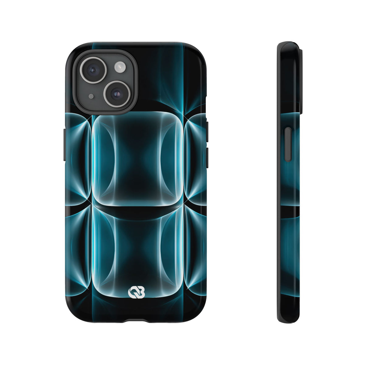 Cyan Core Matrix · Tough Phone Case for iPhone · Blue