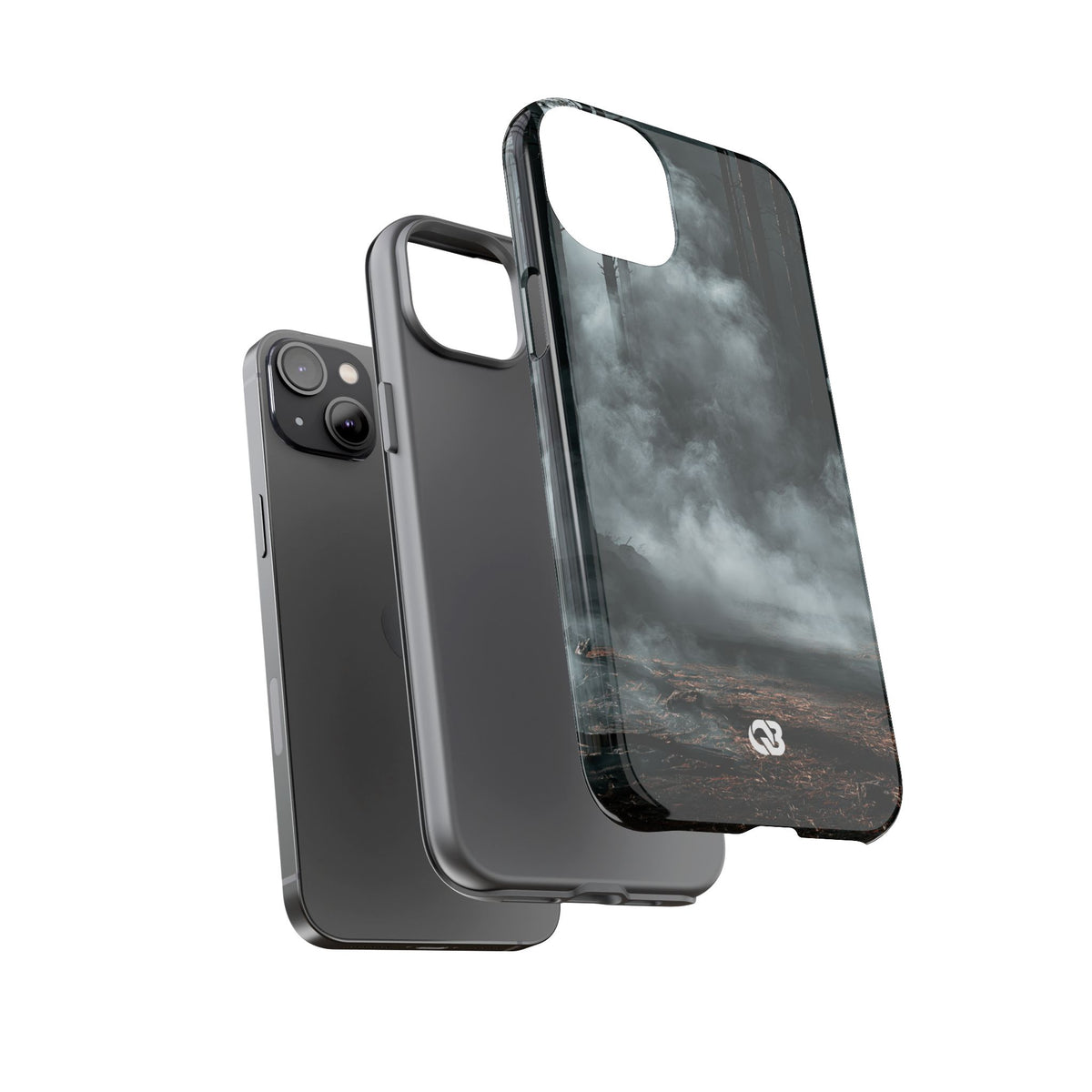 Shadowed Pine Mist · Tough Phone Case for iPhone · Black